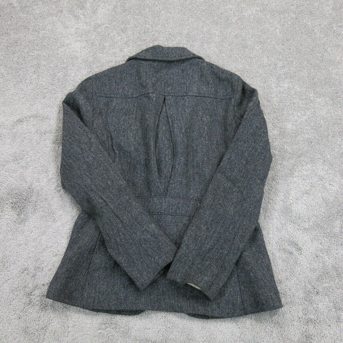 Gap Womens Blazer Coat Single Breasted Long Sleeves Pockets Black Size 6