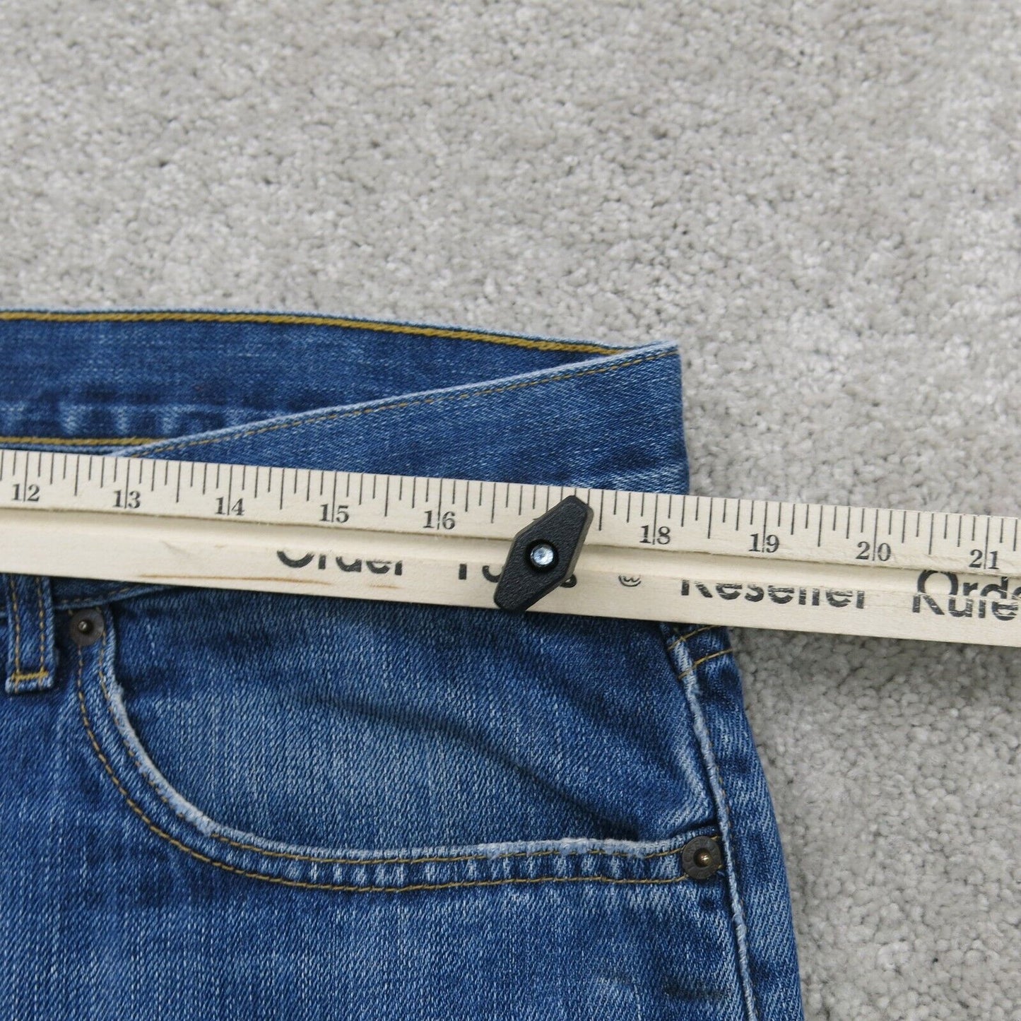 J. Crew Mens Jeans Wide Leg Denim High Rise 100% Cotton Blue Size W36XL32