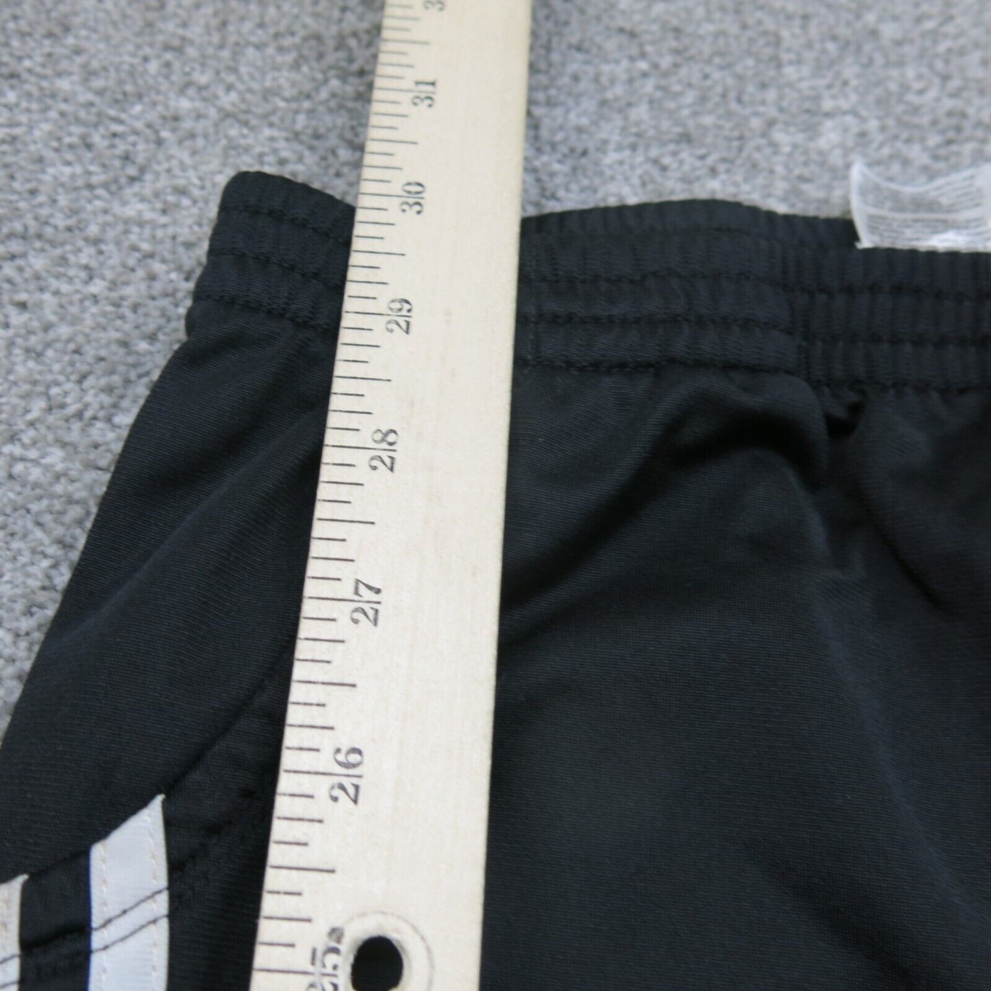 Adidas Pants Womens Size S Black Athletic Activewear Pants 3 White Side Striped