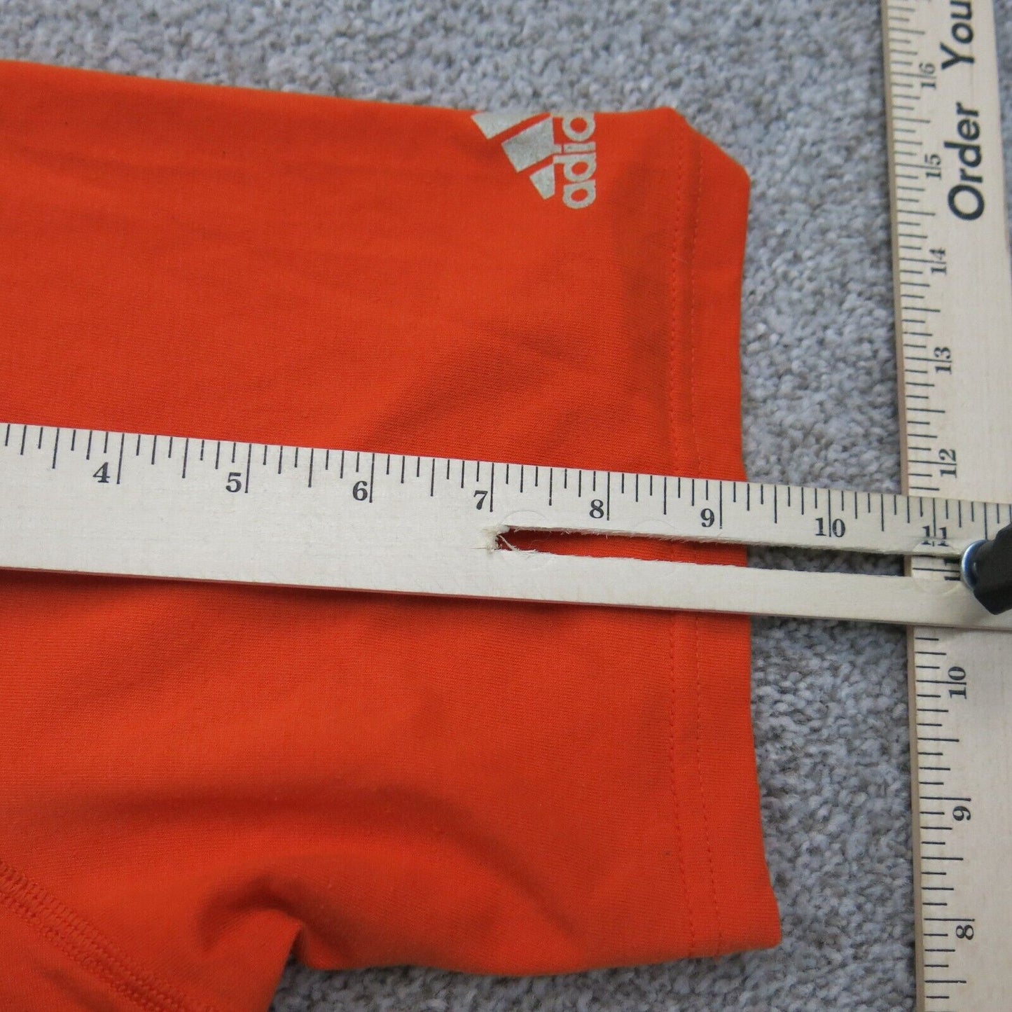 Adidas Mens Ultimate T Shirt Short Sleeve Crew Neck Graphic Print Orange Size XL