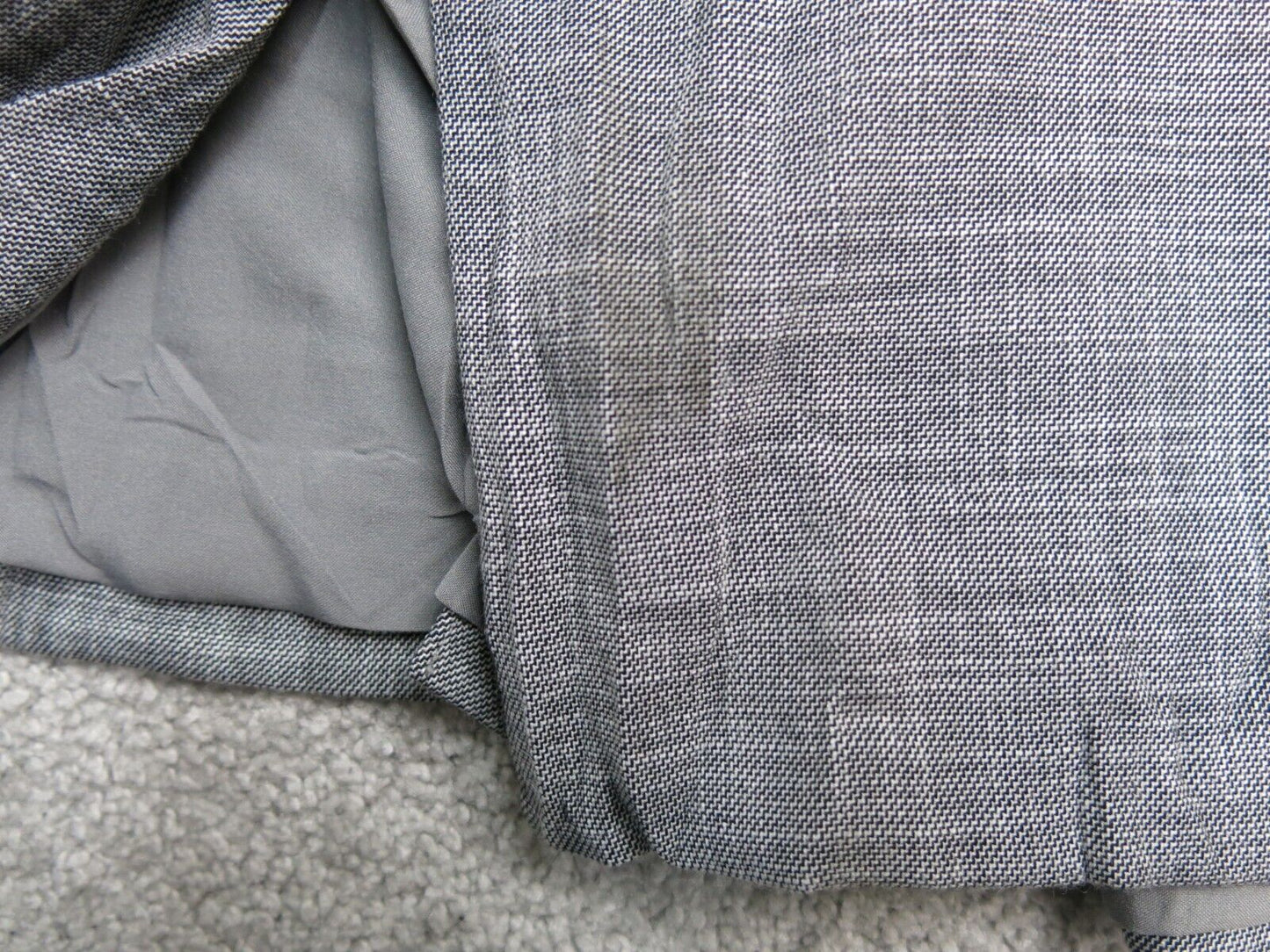 Ann Taylor Mens Blazer Coat Single Breasted Long Sleeves Pockets Gray Size 14T