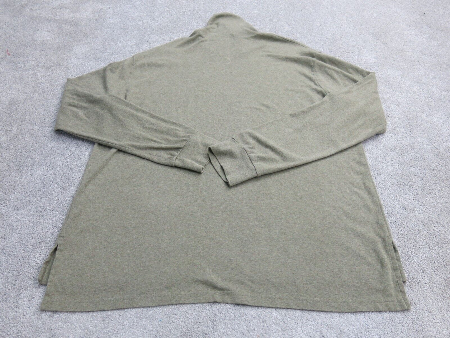 Polo Ralph Lauren Men Pullover Sweater Mock Neck Long Sleeve Olive Green SZ XXL