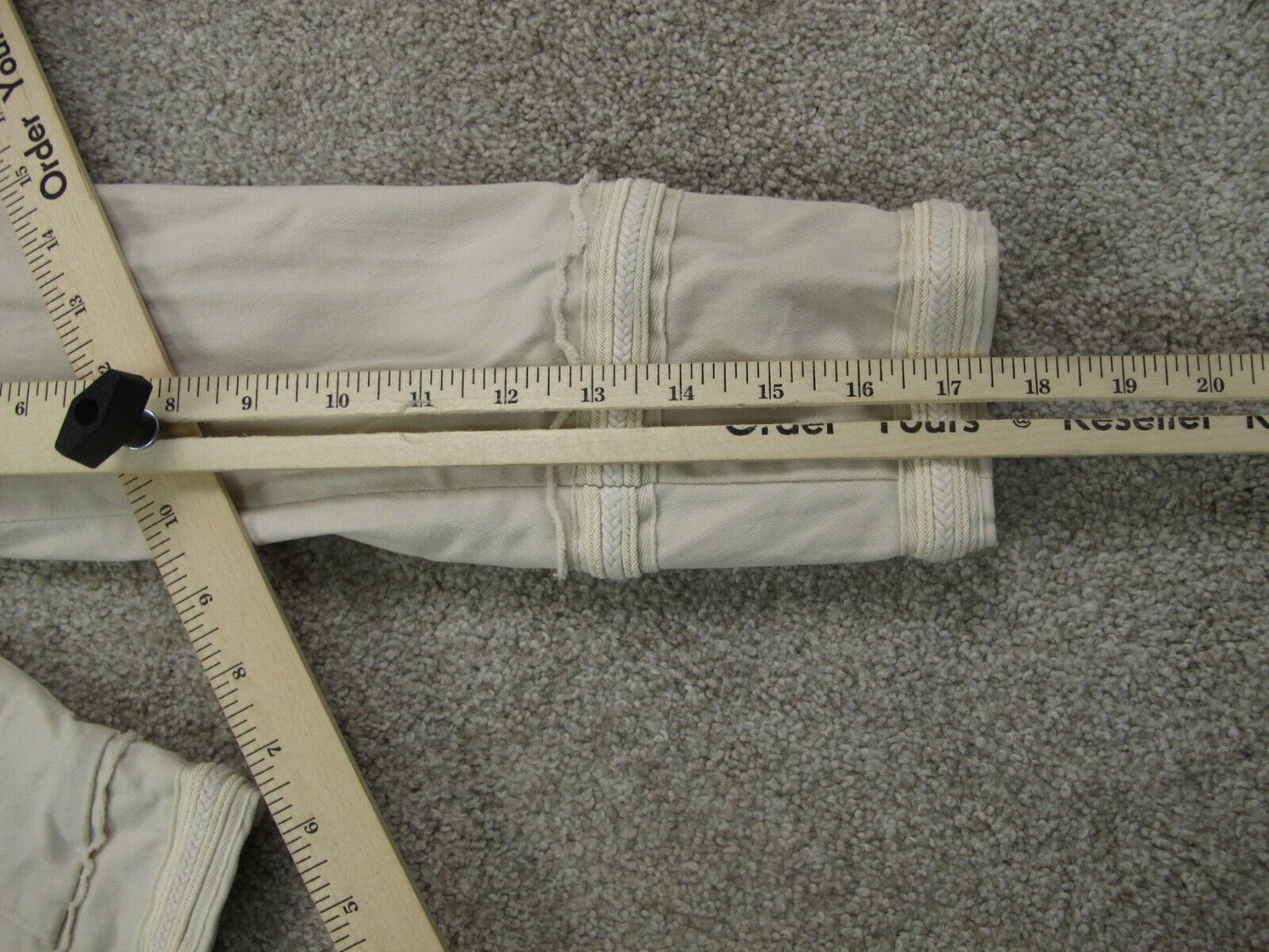 White House Black Market Womens Shirt Jacket Full Zip Up Pockets Ivory Size 8
