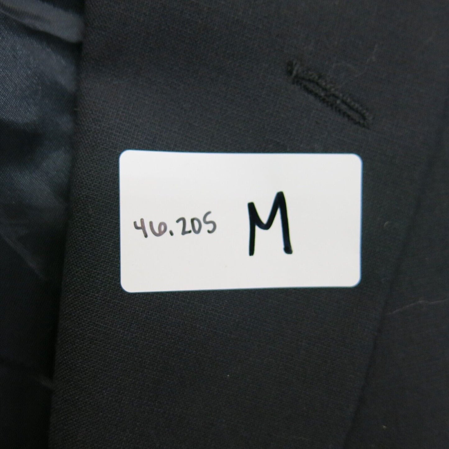 Brooks Brother Mens Blazer Coat Single Breasted 100% Wool Black Size 43R