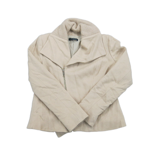 Ann Taylor Womens Blazer Coat Jackets Long Sleeves Full Zip Up Beige Size 6P