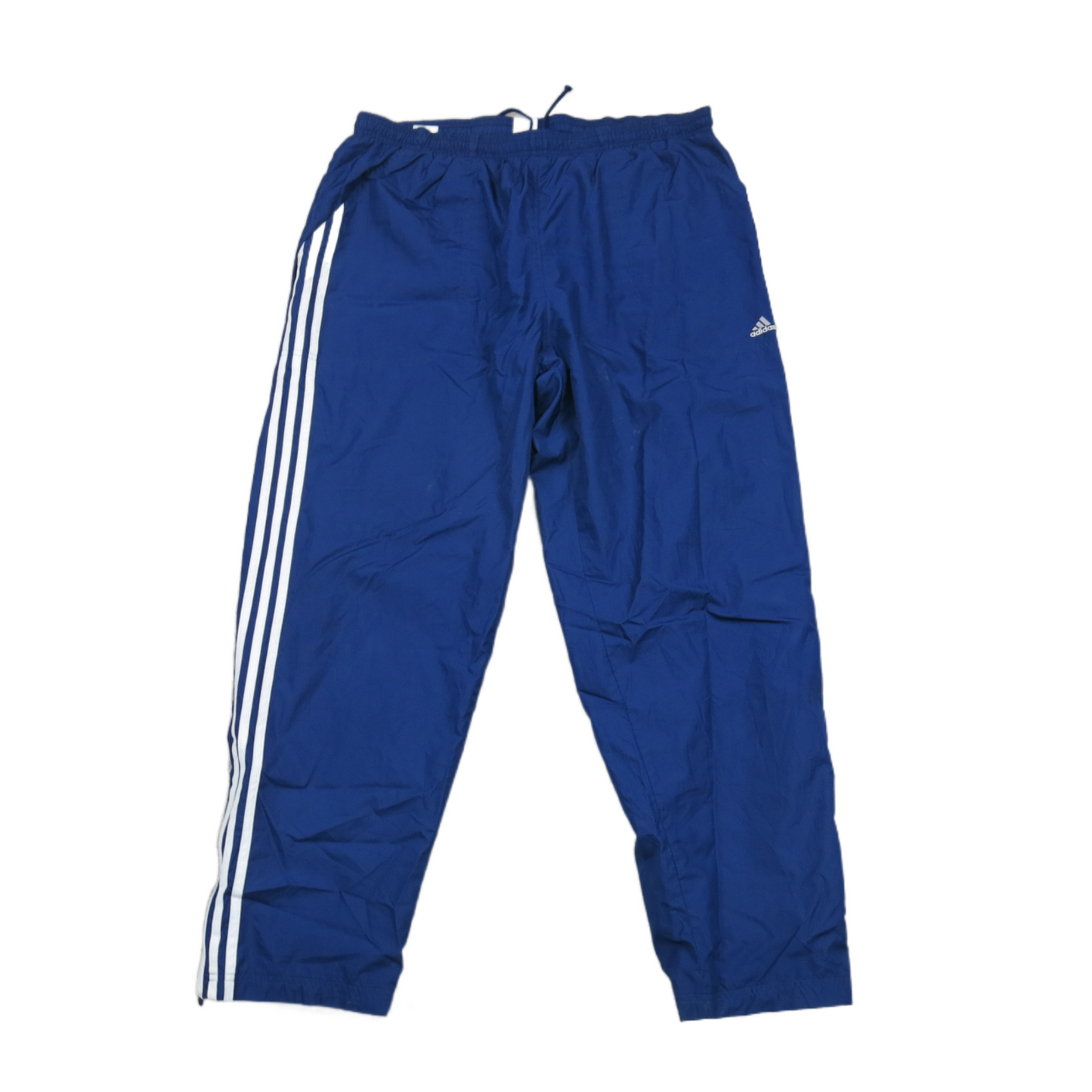 Adidas Mens Track Pants Drawstring Waist Straight Leg High Rise Blue Size W36