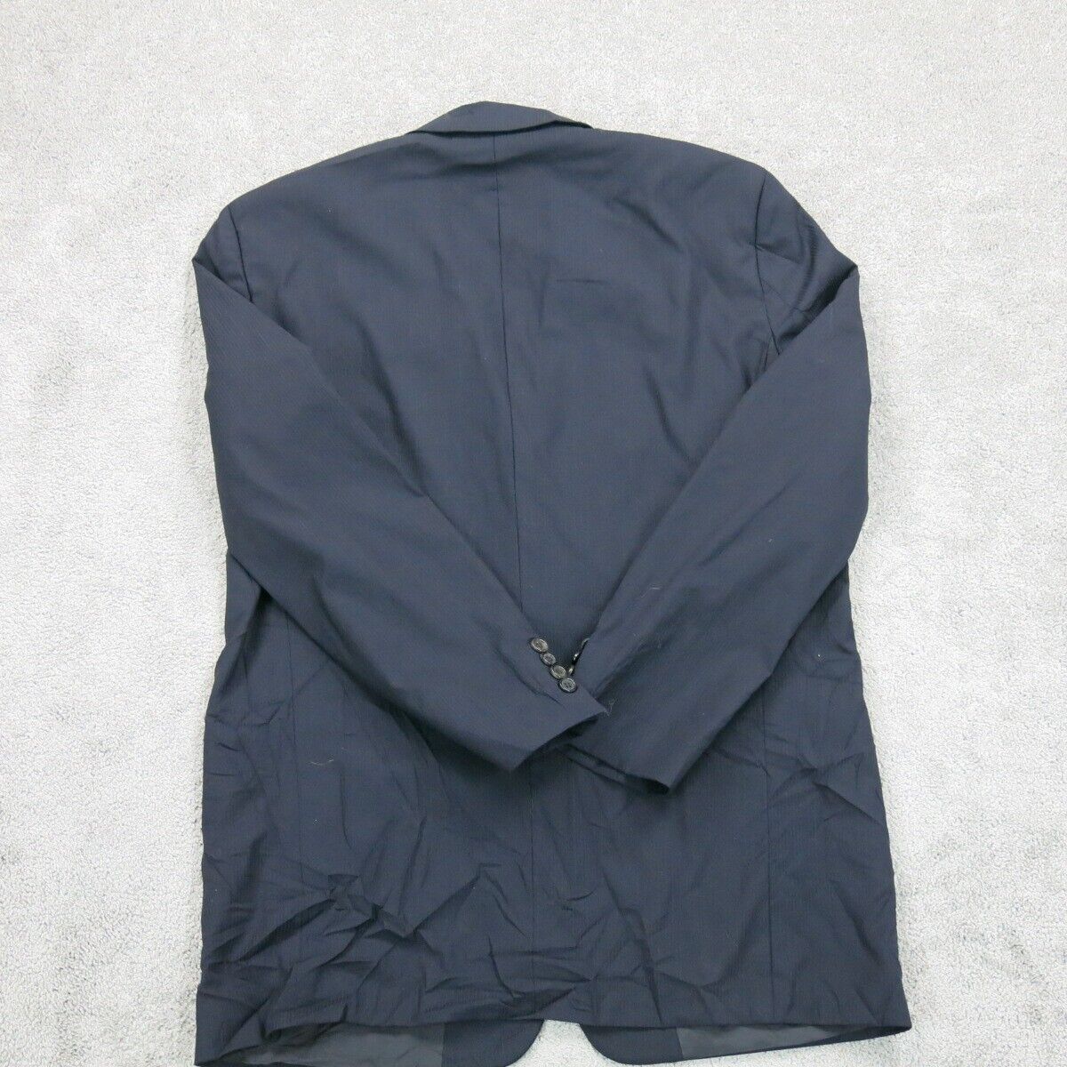 BOOS Hugo Boss Mens Long Blazer Coat Single Breasted Pockets Black Size 42R