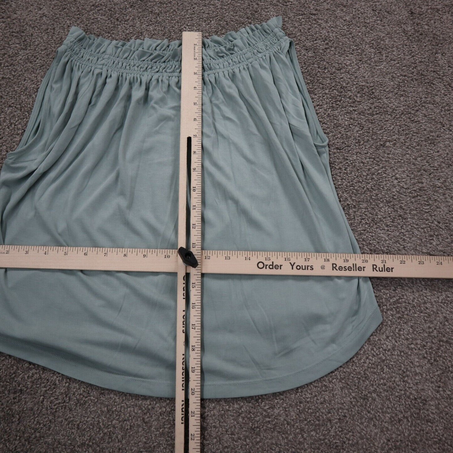 Lucky Brand Womens A Line Skirt Elastic Waist Pull Light Blue Size Small