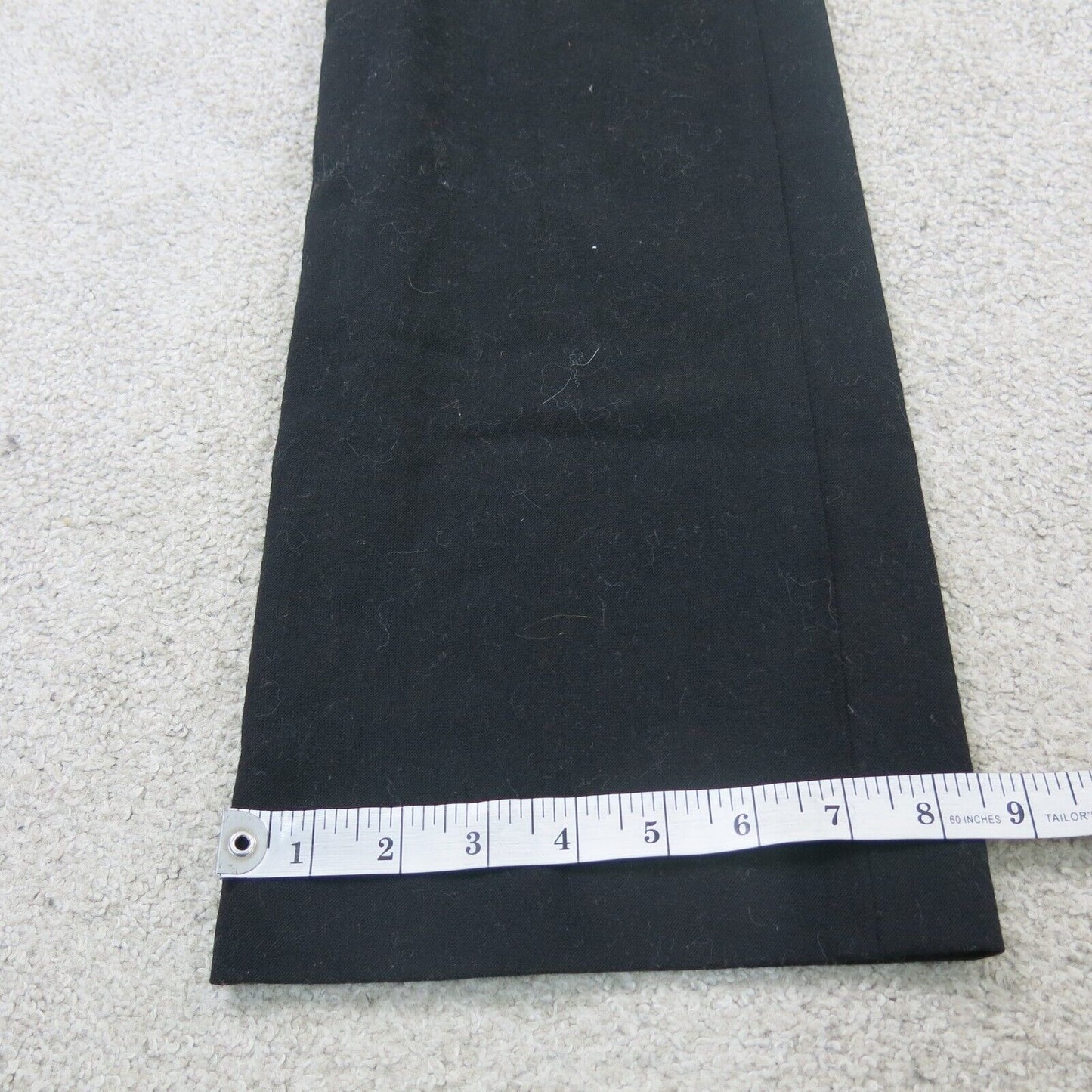 Ralph Lauren Womens Pant Dress Mid Rise Stretch Flat Front Pockets Wools Black 4