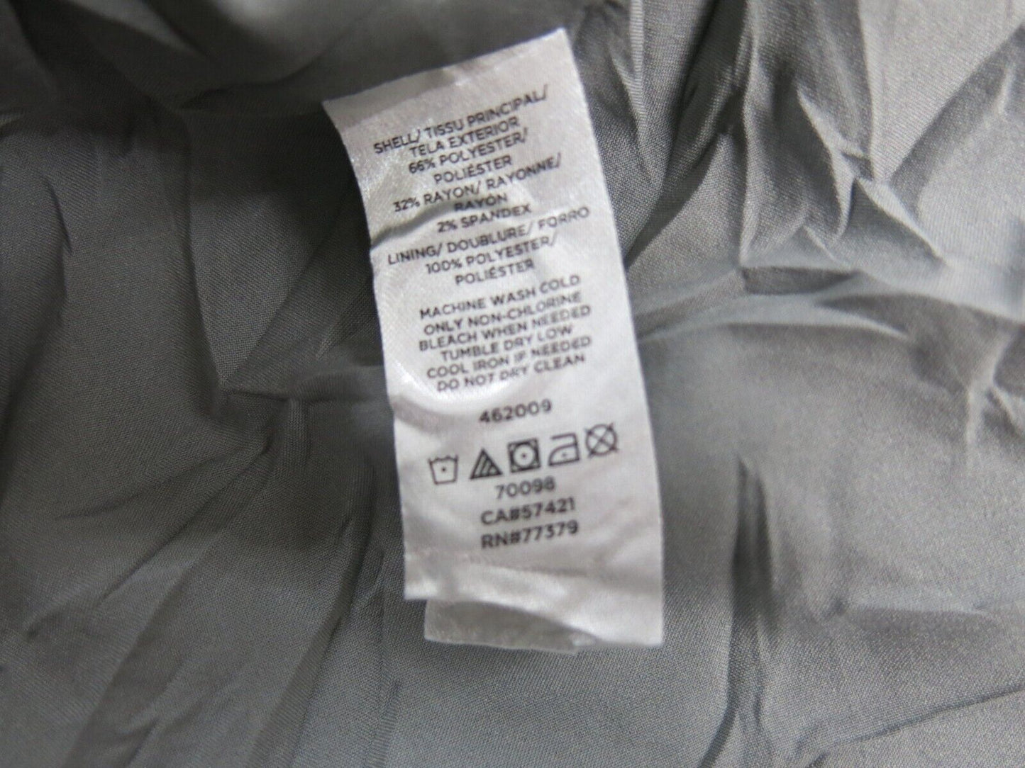 Ann Taylor Mens Blazer Coat Single Breasted Long Sleeves Pockets Gray Size 14T