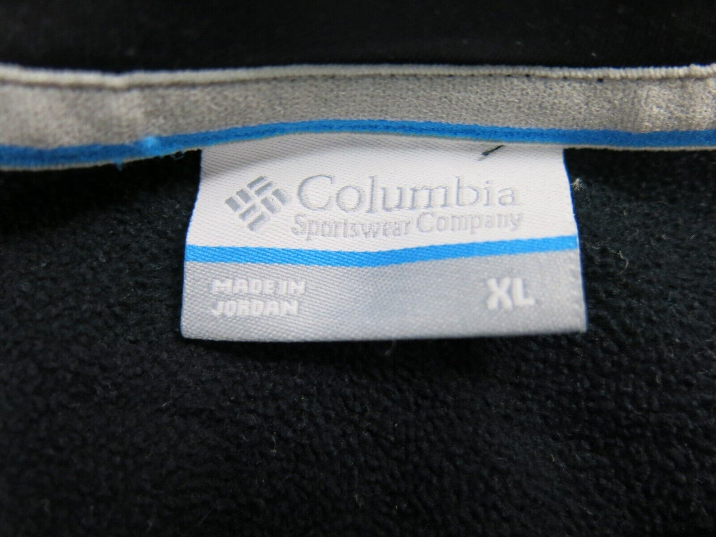 Columbia Sportswear Men Sweatshirt Crew Neck Long Sleeve Logo Black Size X Large