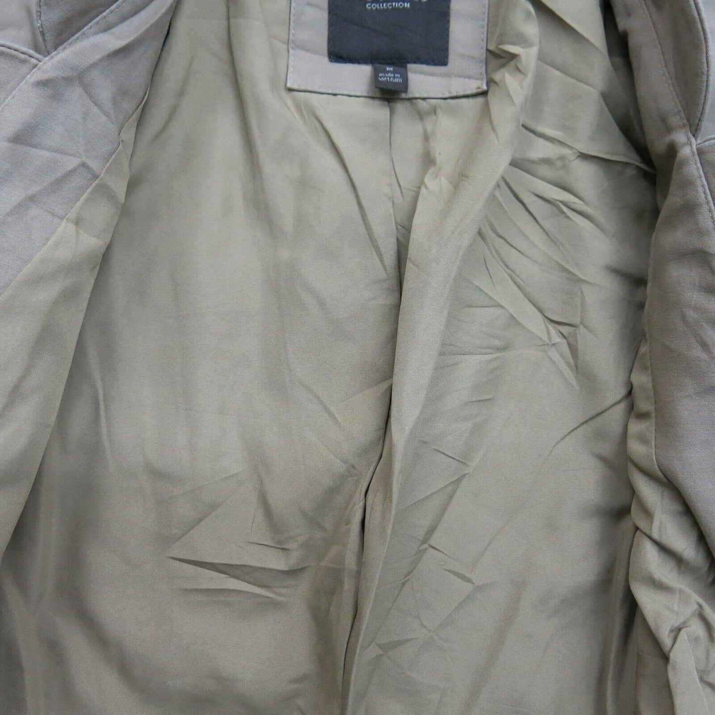 The Limited Collection Womens Blazer Coat Single Breasted Long Sleeve Khaki SZ M