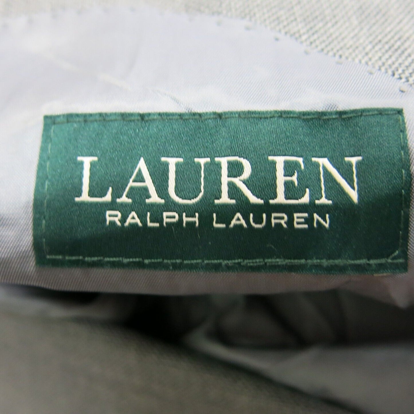 Lauren Ralph Lauren Mens Blazer Jacket Front Button Long Sleeves Gray Size 43R