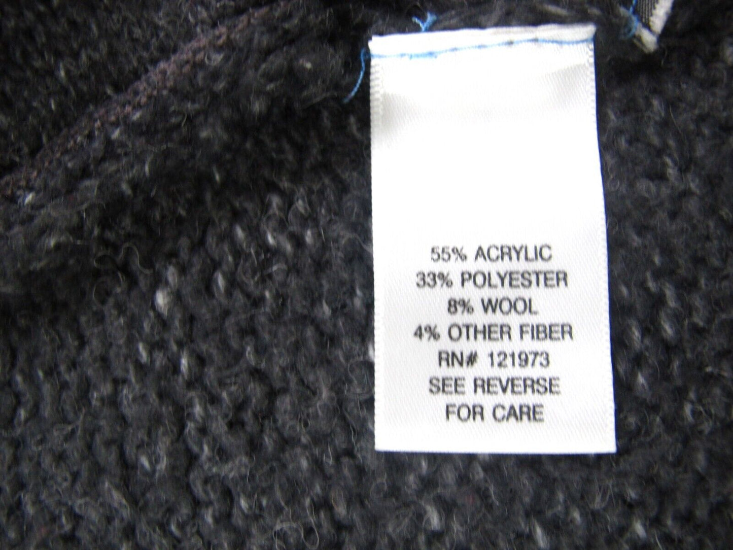 Simply Vera Vera Wang Womens Cardigan Sweater Open Front Long Sleeves Black SZ S