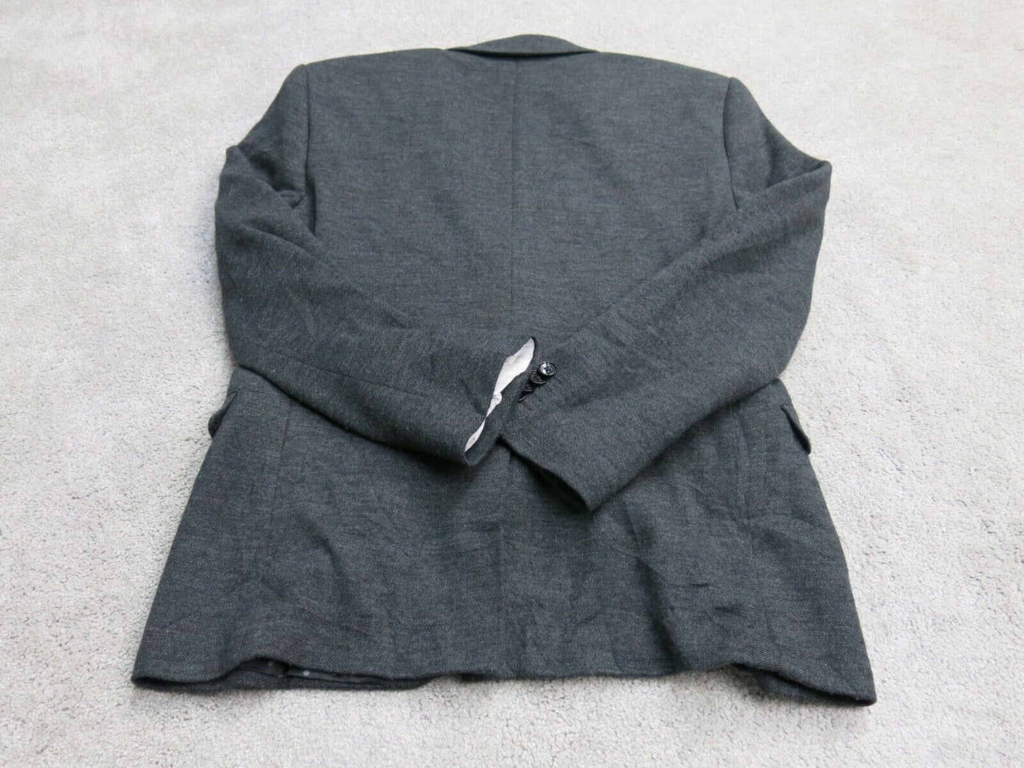 Express Women Blazer Coat Fitted Single Breasted Long Sleeves Black SZ 36 Short