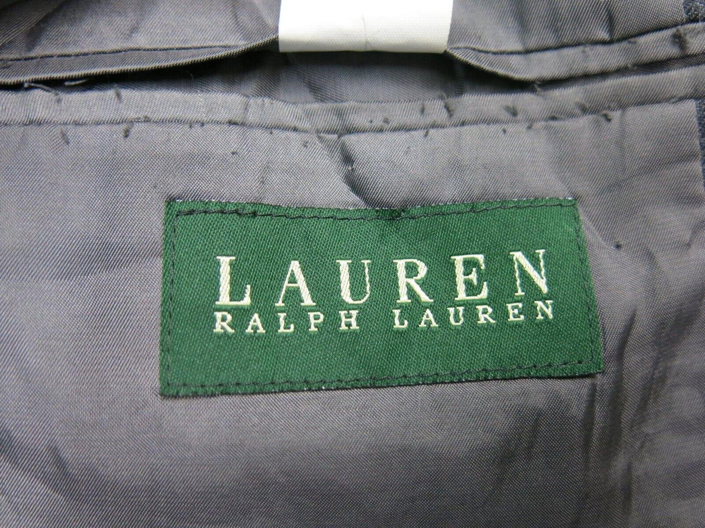 Lauren Ralph Lauren Mens Blazer Coat Single Breasted Long Sleeves Black Size 44R