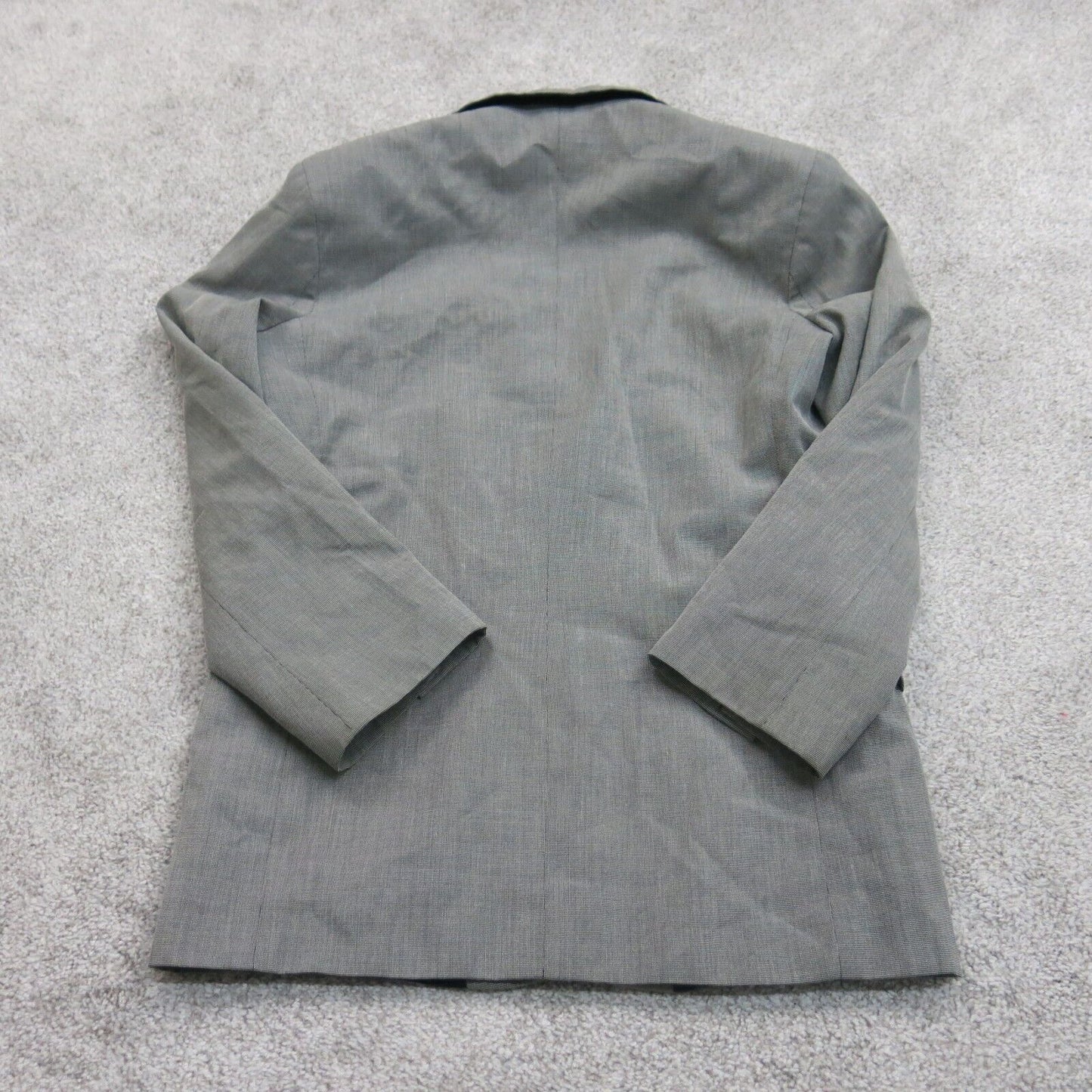 Calvin Clein Mens Blazer Coat Single Breasted Long Sleeves Pockets Gray Size 18