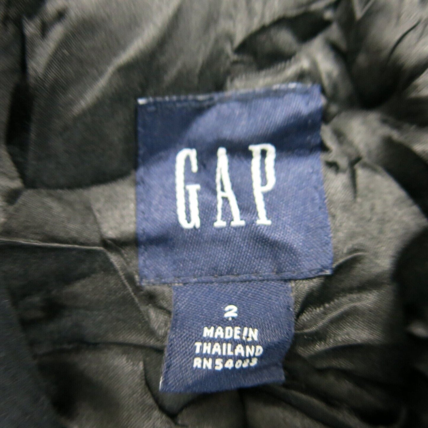 Gap Womens Blazer Coat Single Breasted Long Sleeves Pockets Black Size 2