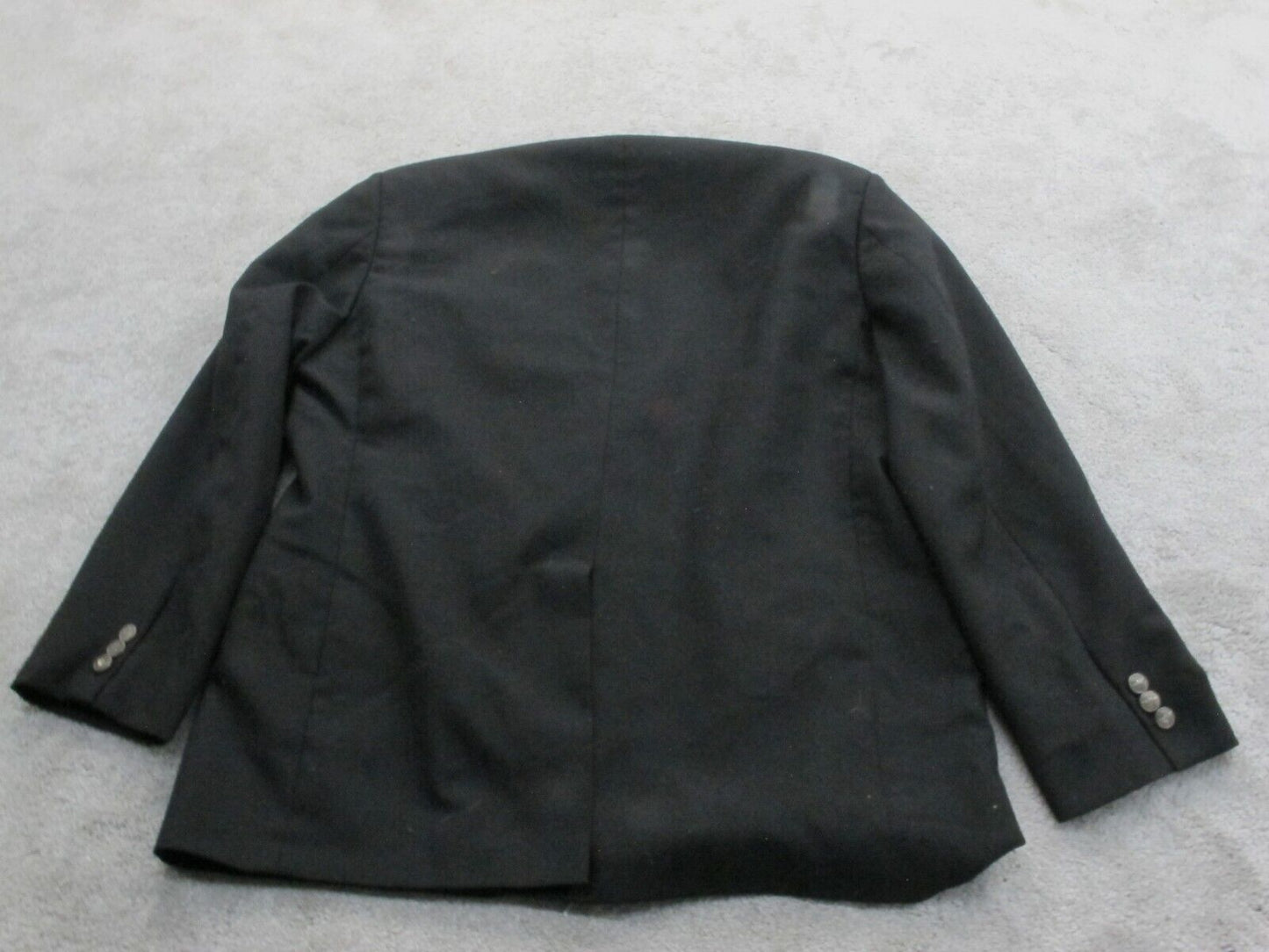 Dockers Mens Blazer Coat Single Breasted Long Sleeves Pockets Black Size 44R