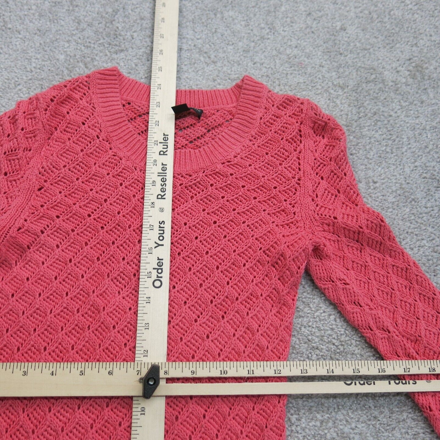Banana Republic Womens Pullover Knitted Sweater Crew Neck Pink Size X Small