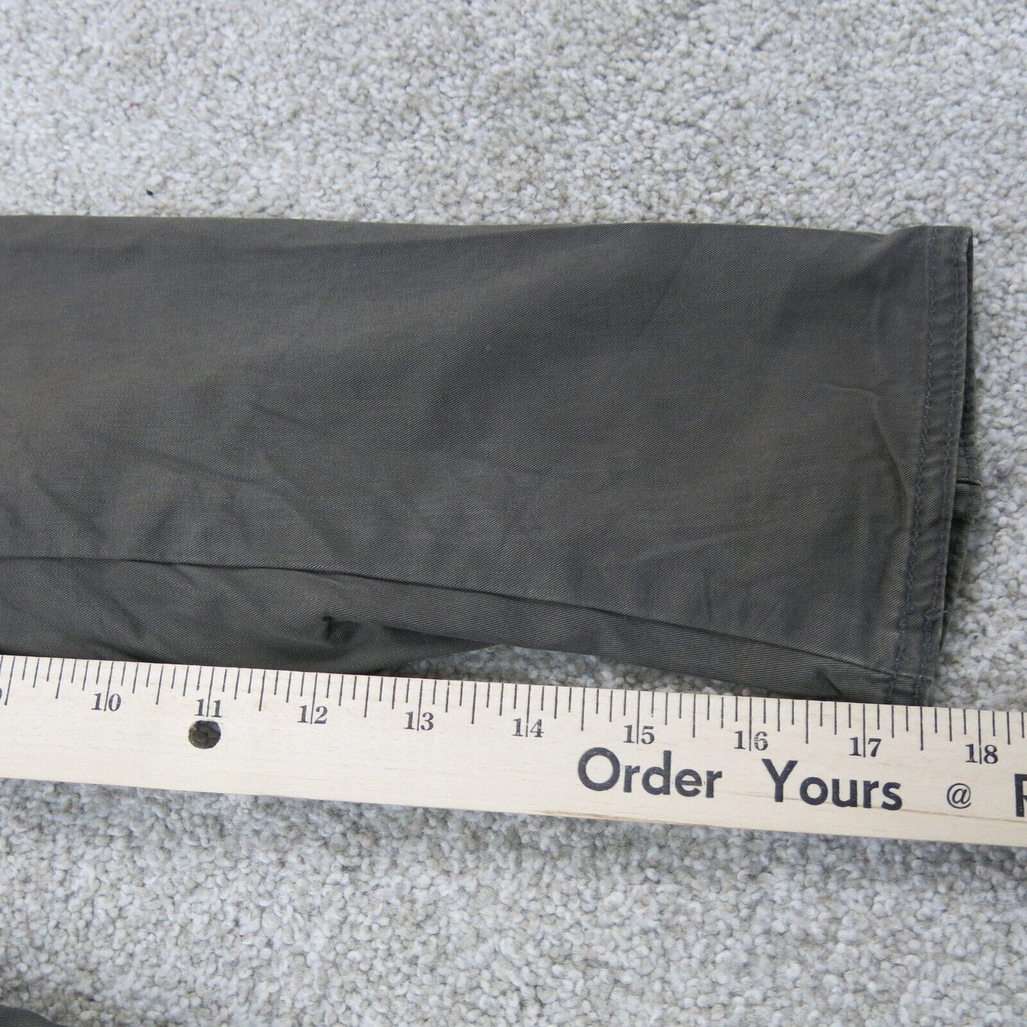 Loft ANN Taylor Womens Cargo Jacket Open Front Long Sleeves Dark Gray Size 8