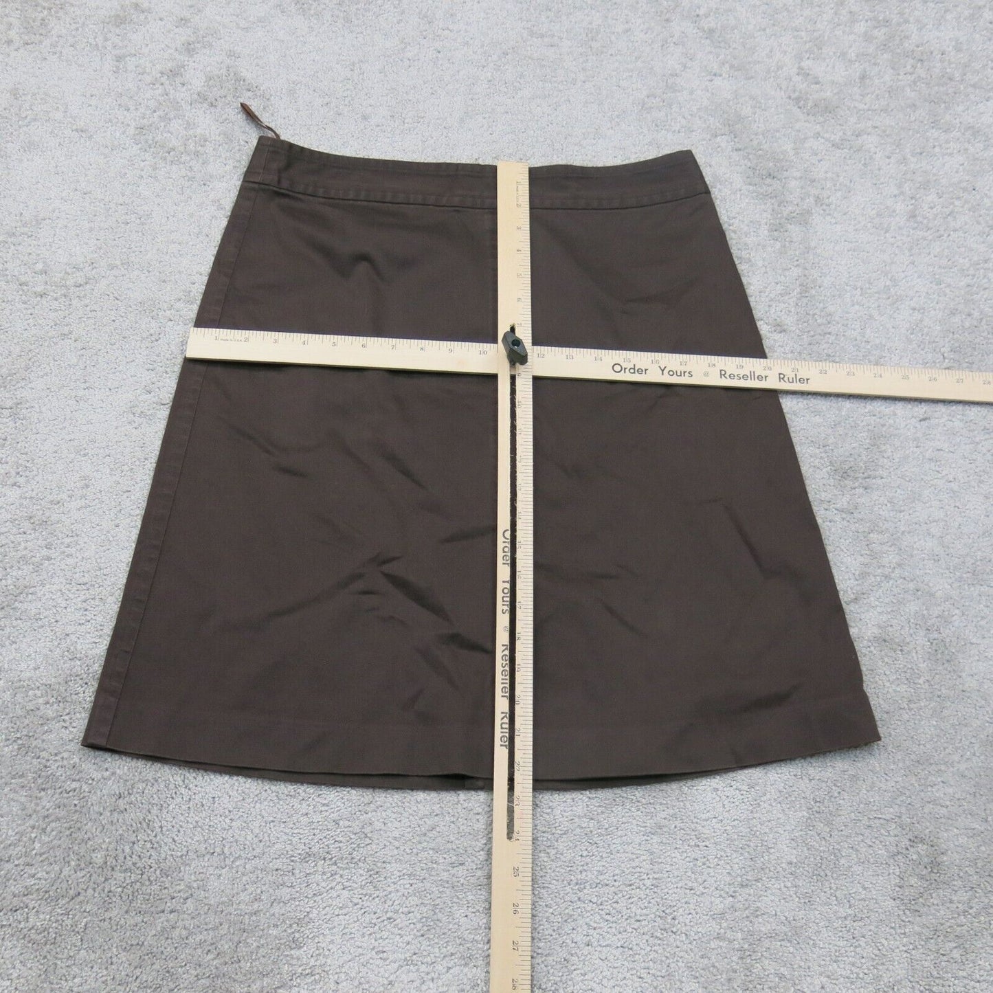 Banana Republic Womens A Line Skirt Stretch Pull on Solid Brown Size US 10