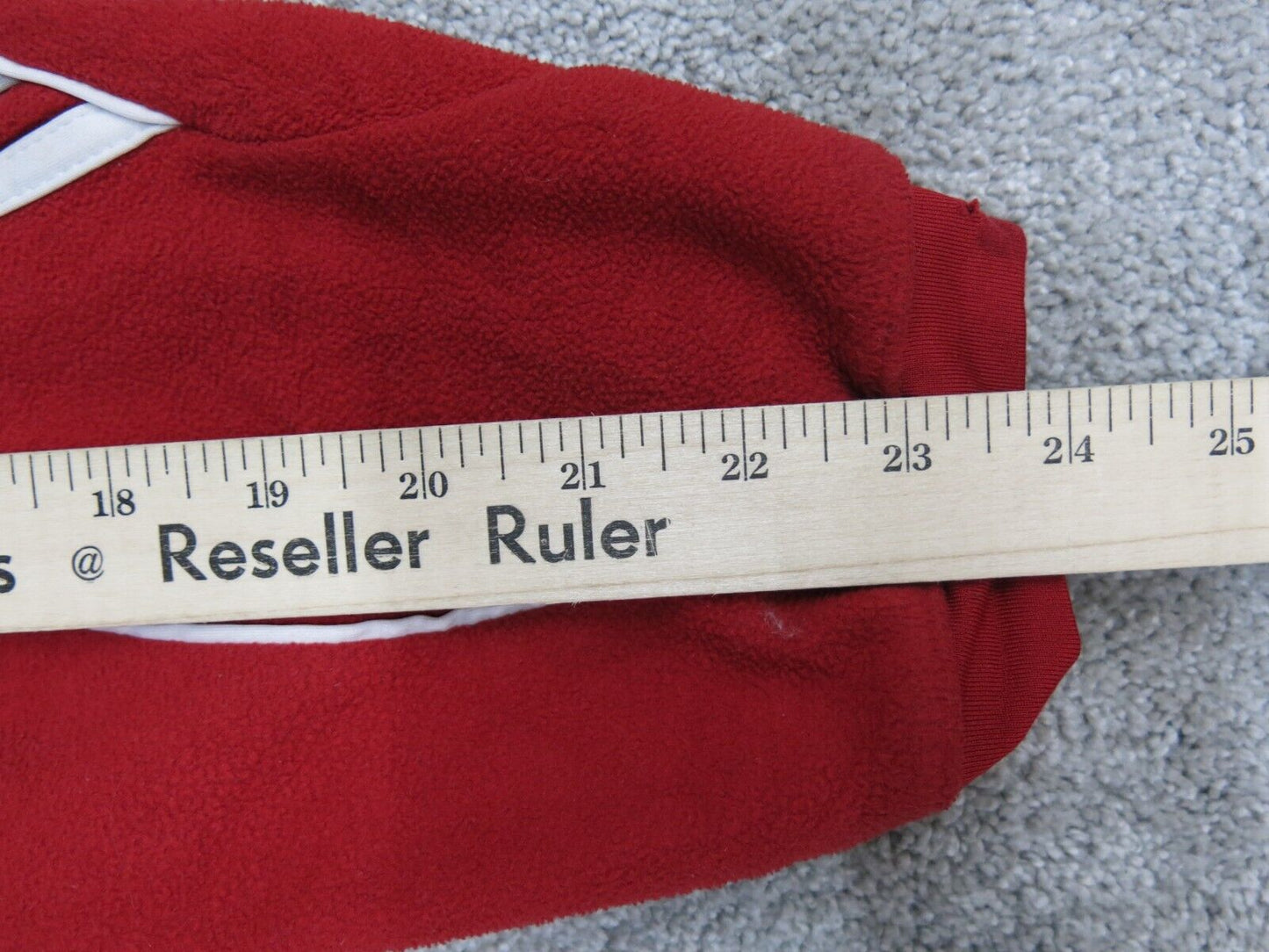 Adidas Mens Pullover Sweatshirt Crew Neck Casual Long Sleeves Red Size Large