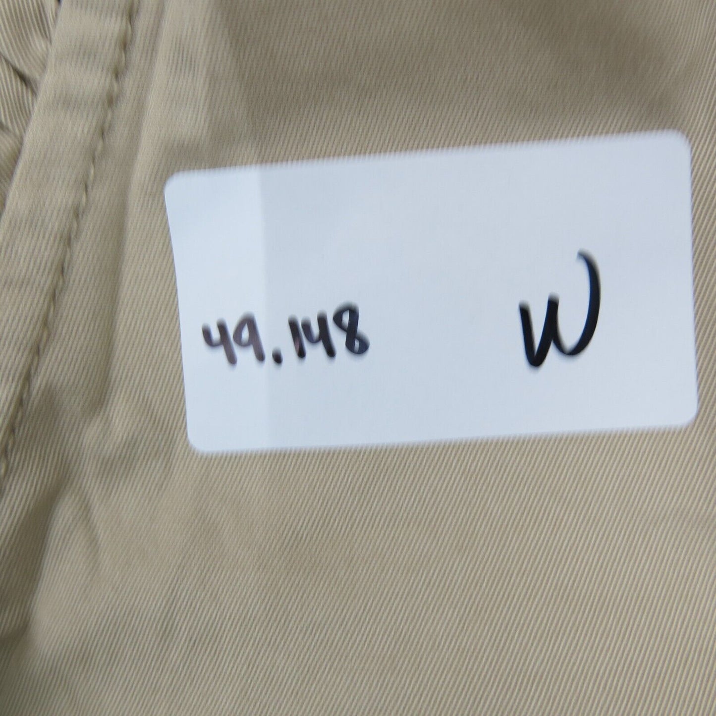 Talbots army Ruffled Blazer Jacket Open Front Long Sleeves Pockets Beige Size 6P