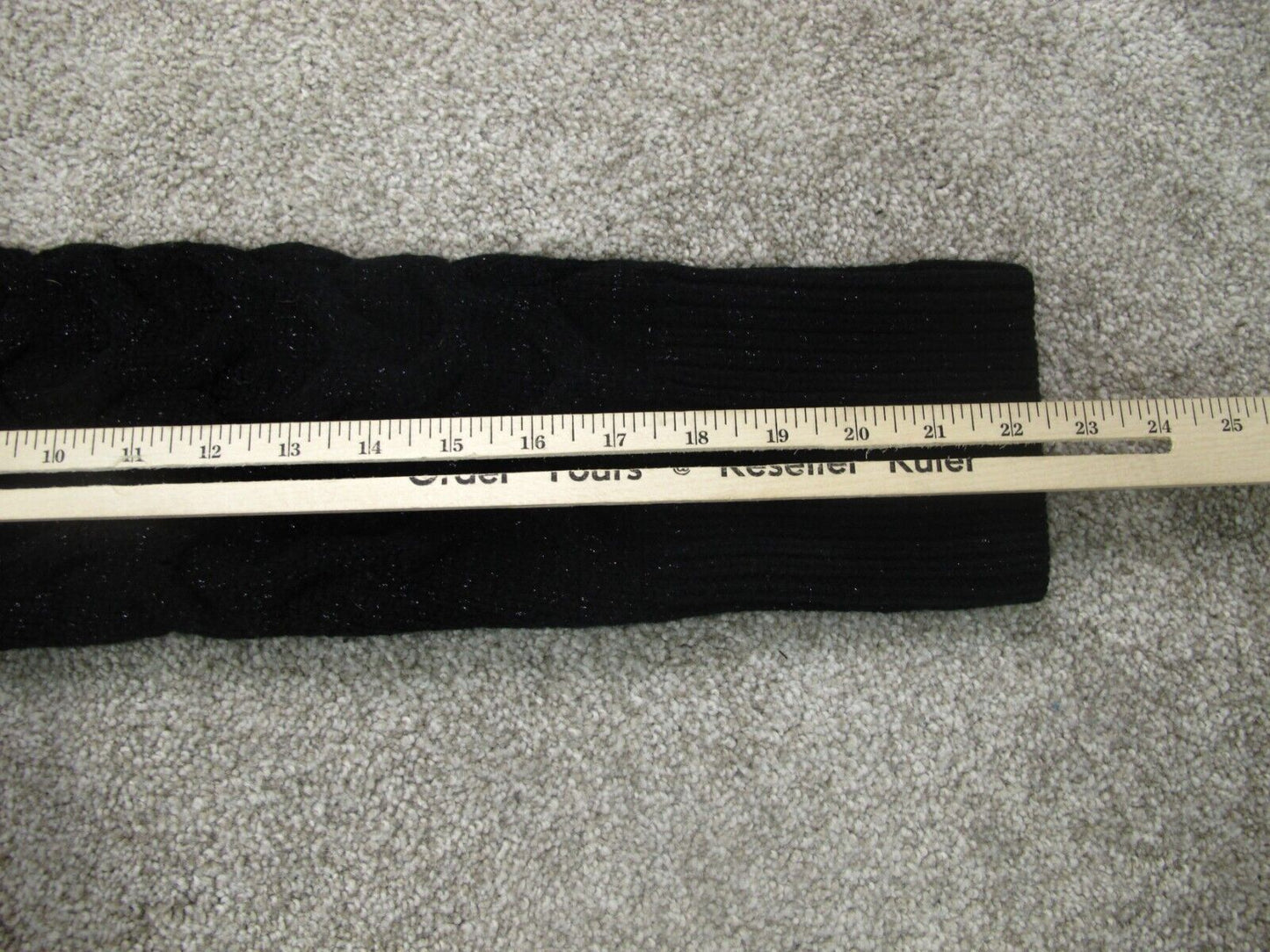 White House Black Market Womens Cardigan Sweater Long Sleeves Black Size Large