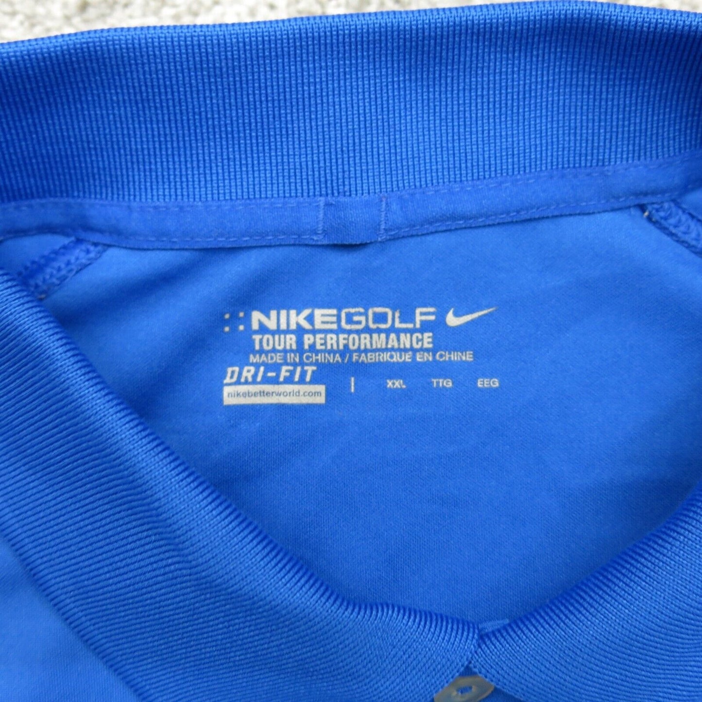 Nike Golf Mens Polo Shirt Collared Neck Short Sleeve Navy Blue Size XX Large