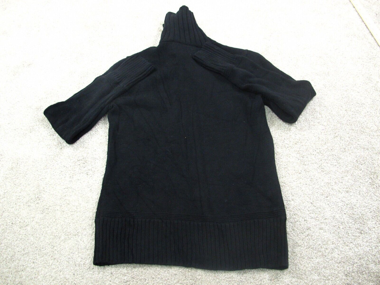 Lauren Ralph Lauren Womens Pullover Sweater Long Sleeves High Neck Black Size M