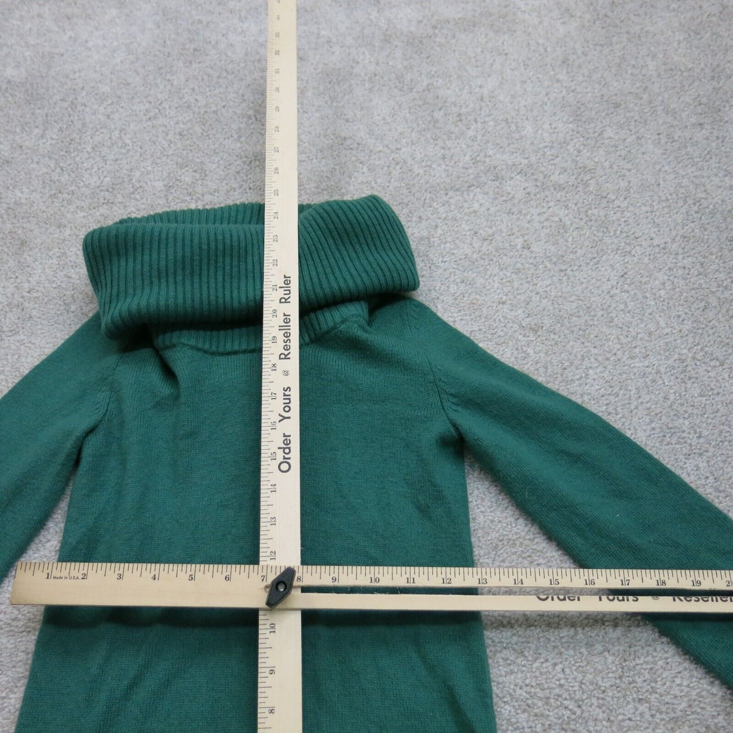 Gap Womens Turtleneck Pullover Sweater Knitted Long Sleeve Teal Green Size XS