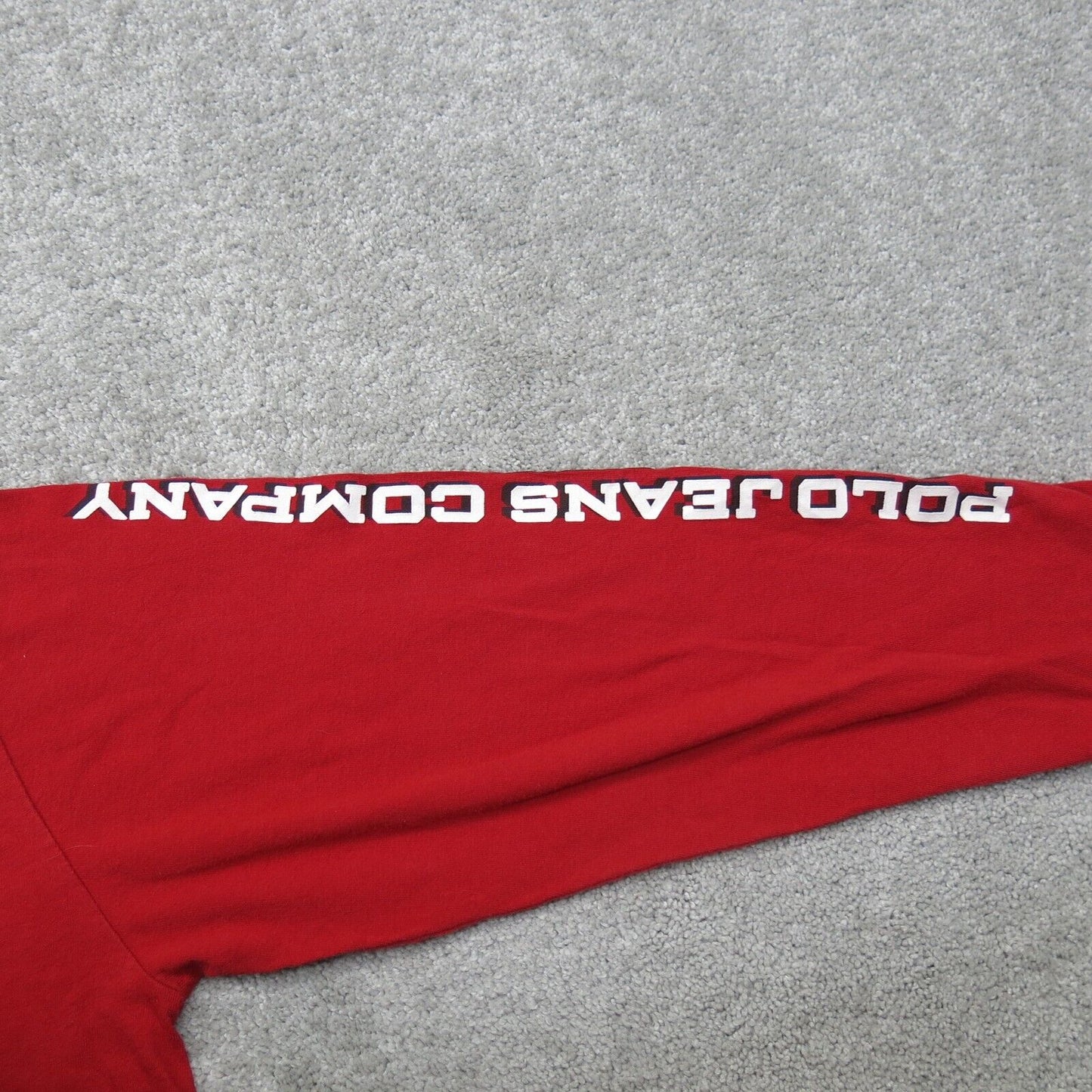 Ralph Lauren Mens Sweatshirt Crew Neck Long Sleeves 100% Cotton Red Size X Large