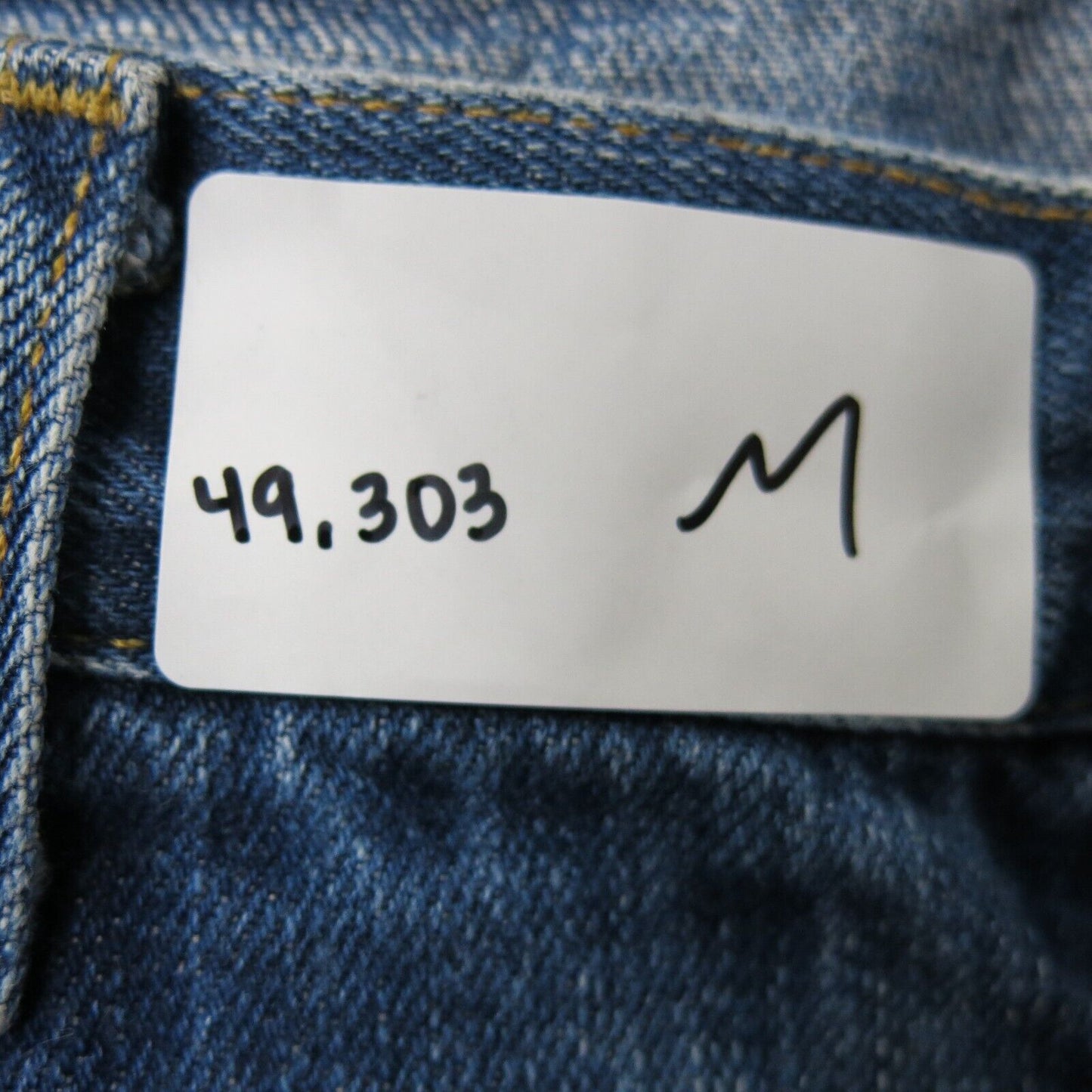 J. Crew Mens Jeans Wide Leg Denim High Rise 100% Cotton Blue Size W36XL32