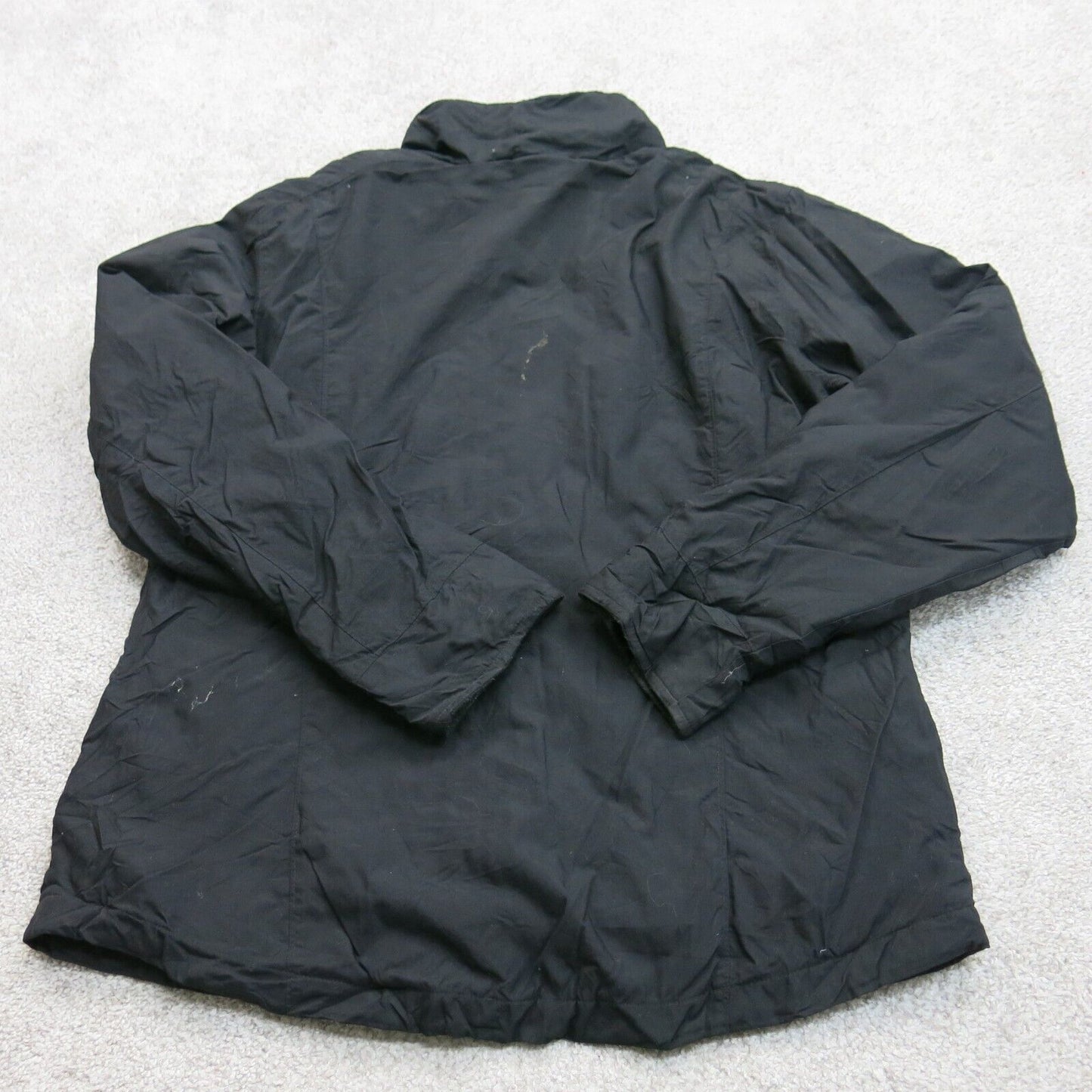 Columbia Sportswear Womens Windbreaker Jackets Full Zip Long Sleeve Black Size L