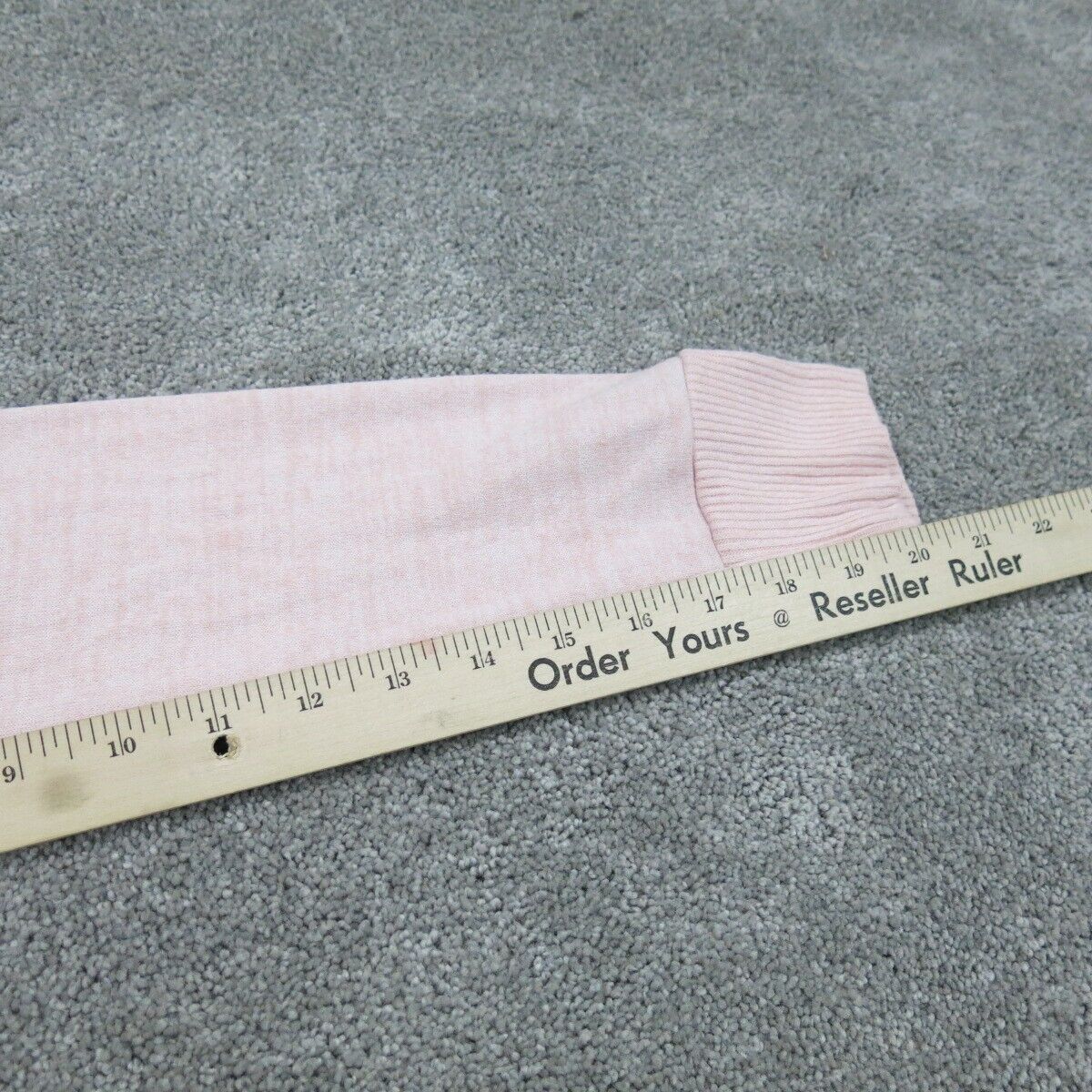 Women Pullover Sweater Knitted Long Sleeve Crew Neck Pink Size Medium