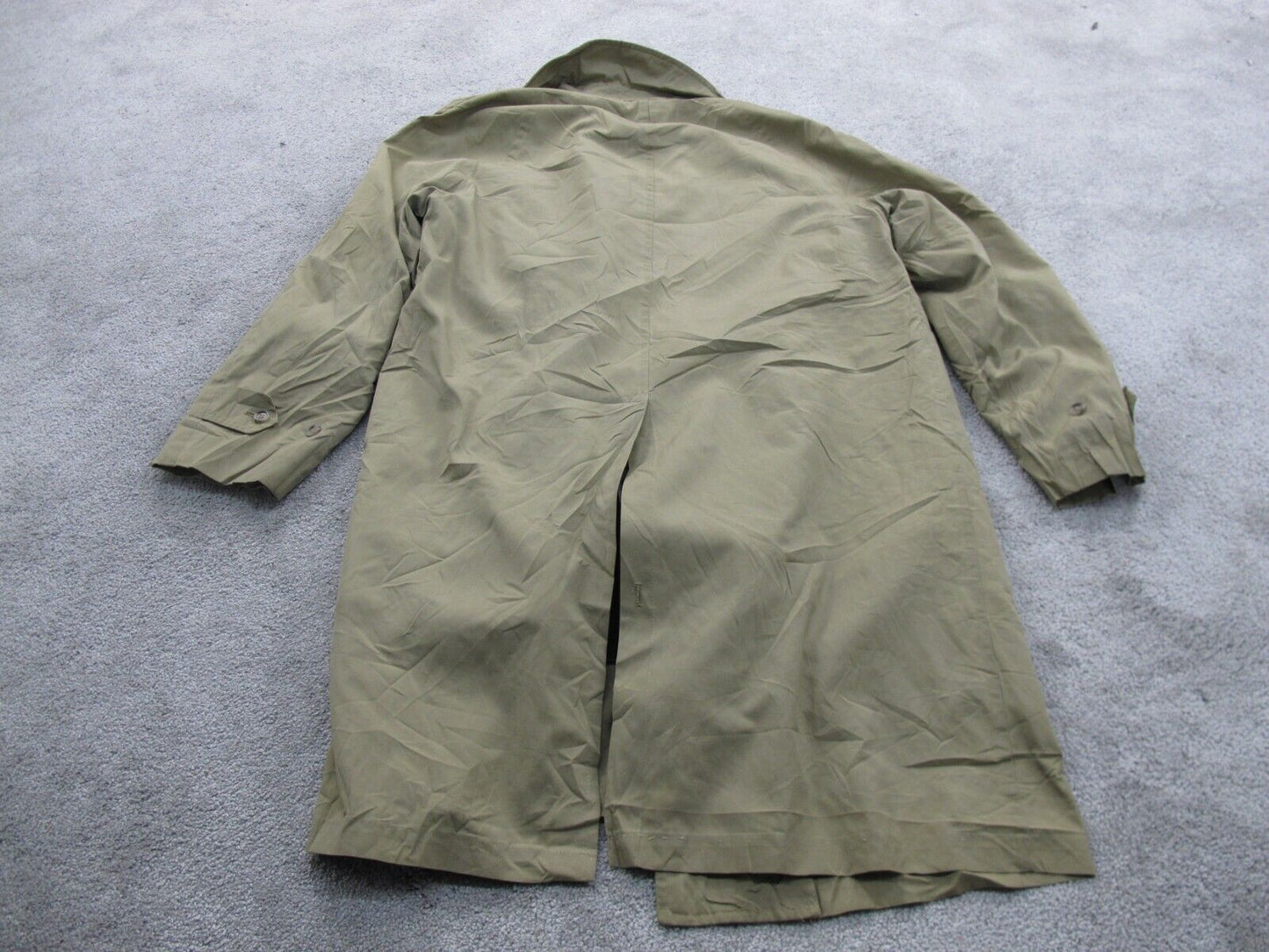 London Fog Mens Sherpa Coat Long Sleeves Pockets Solid Beige Size 38 Reg
