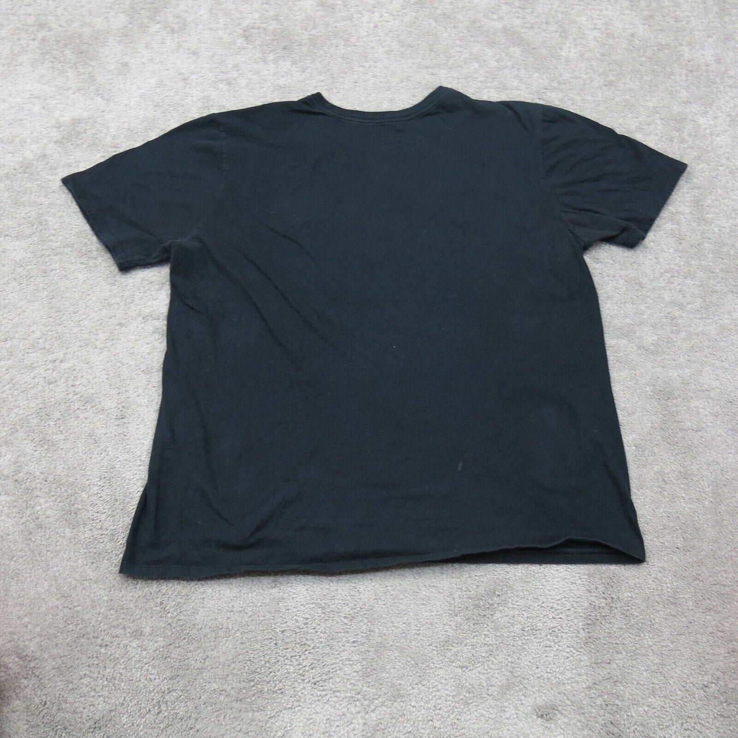 The Nike Mens T Shirt Short Sleeves Crew Neck Graphic Print Black Size Large