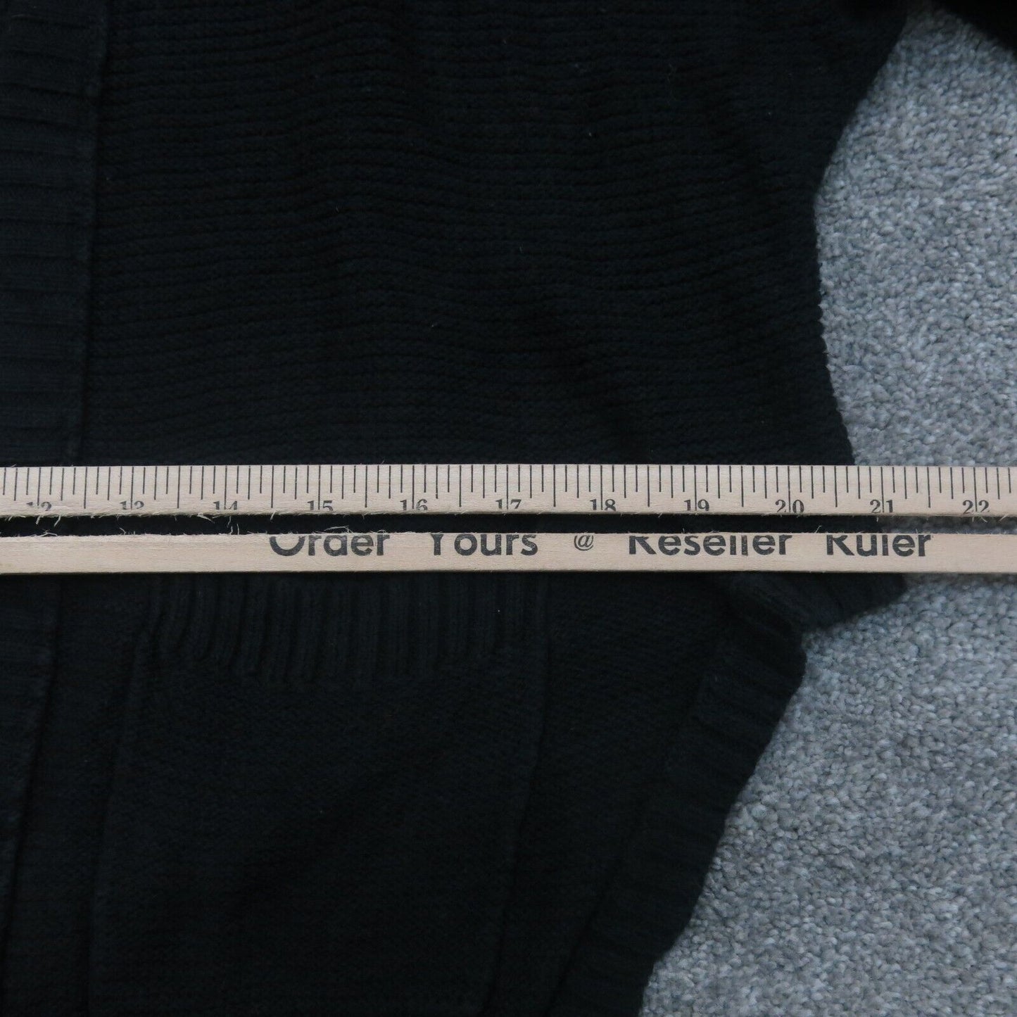 American Eagle Women Cardigan Sweater Knitted Open Front Long Sleeve Black SZ XS