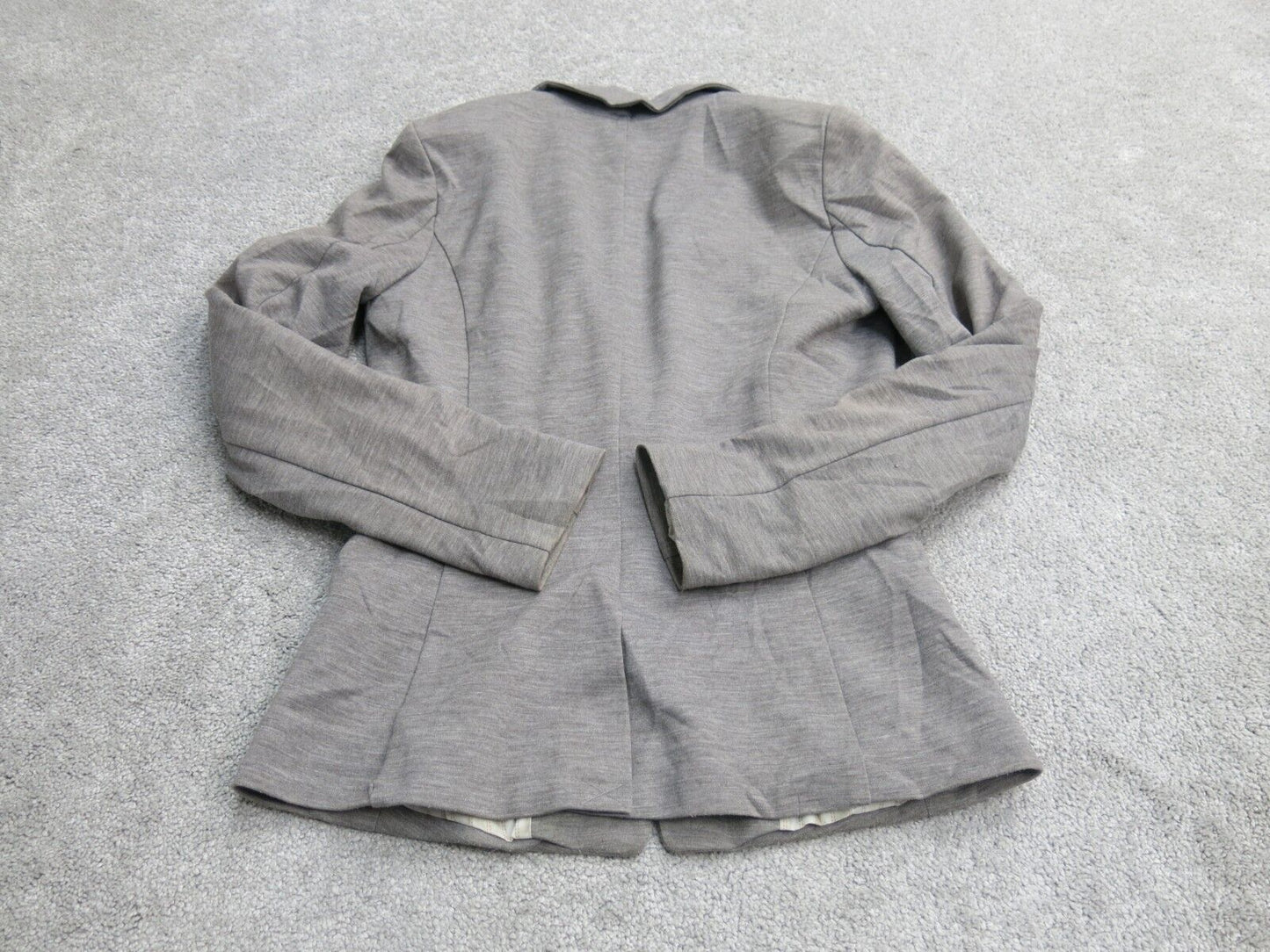 H&M Womens Blazer Coat Single Breasted Long Sleeves One Button Gray Size US 4