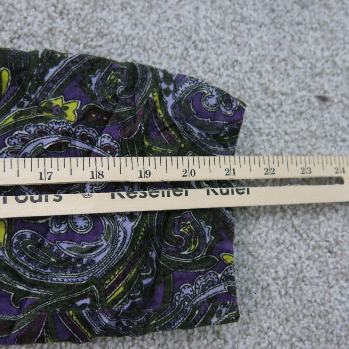 Talbots Womens Paisley Print Single Breasted Blazer Coat Purple Black Size 14