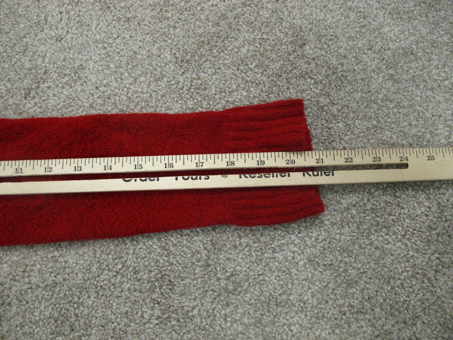 Express Womens Pullover Knitted Sweater Long Sleeves V Neck Red Size Small