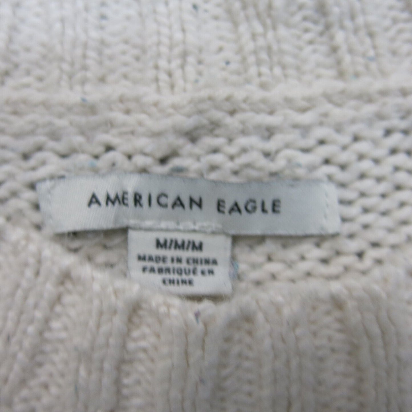 American Eagle Womens Pullover Sweater Crew Neck Long Sleeve Colorblock Size M
