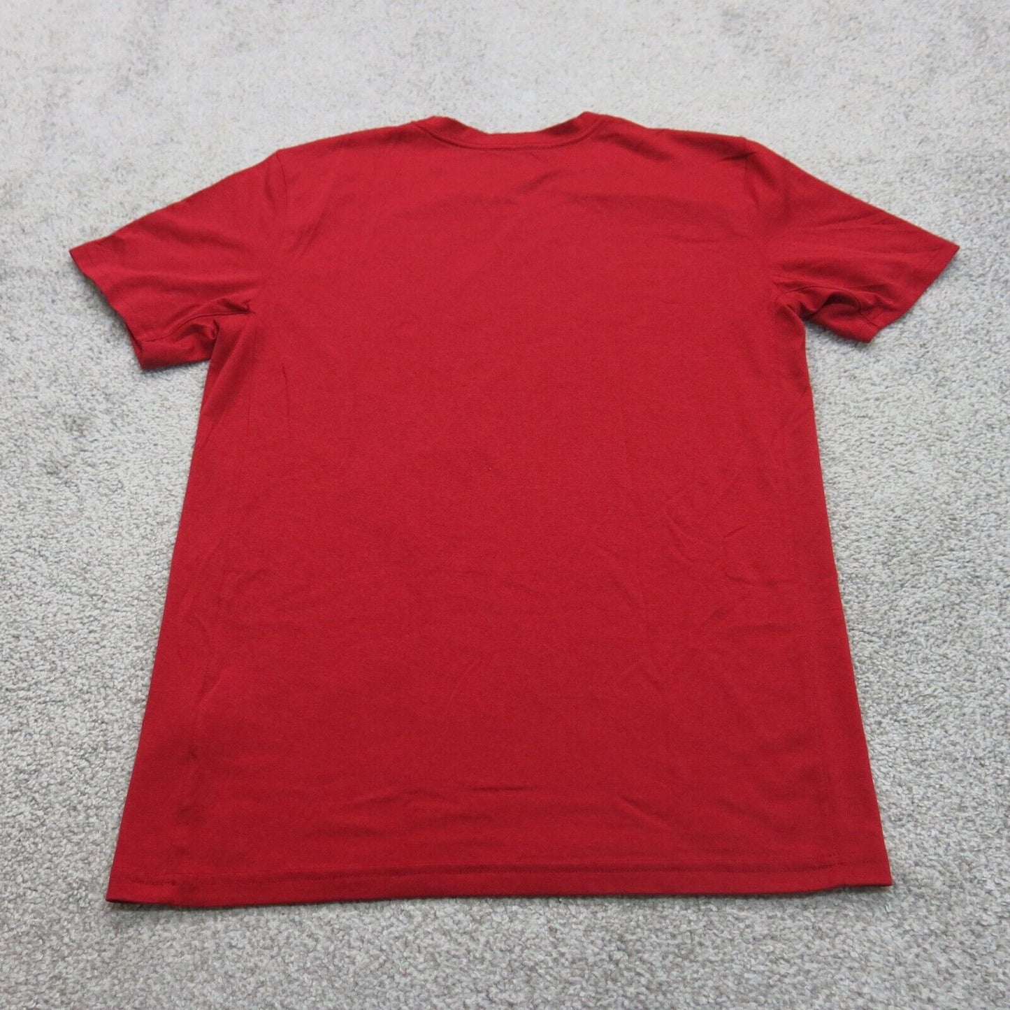 Nike Dri Fit Men T Shirt Crew Neck Short Sleeve Pullover Tee Logo Red Size Small
