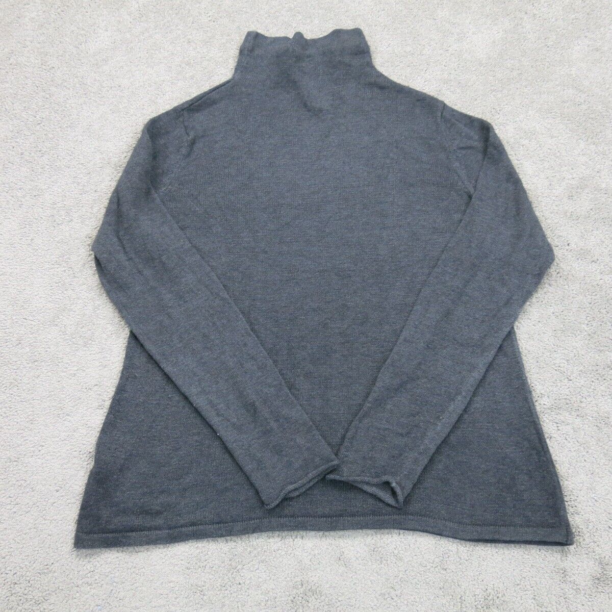 Old Navy Womens Pullover Sweater Knitted Mock Neck Long Sleeves Black Size Large