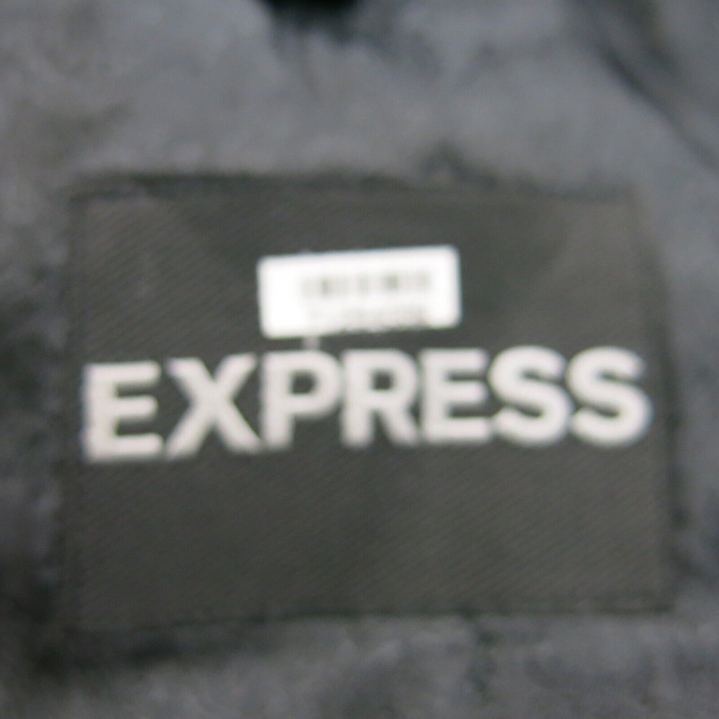 Express Mens Blazer Coat Single Breasted Long Sleeves Pockets Black Size 36R