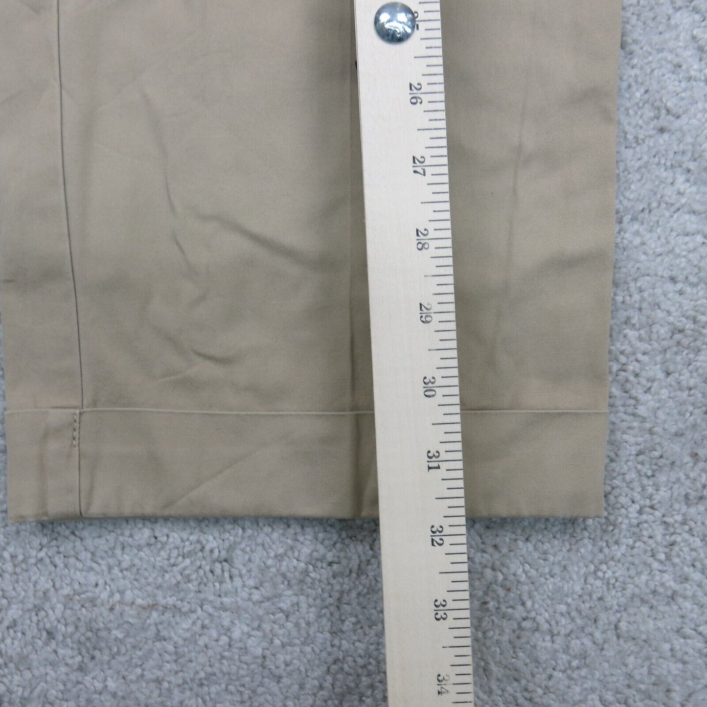 Ralph Lauren Mens Pants Chino Hammond 100% Cotton High Rise Beige Size W35