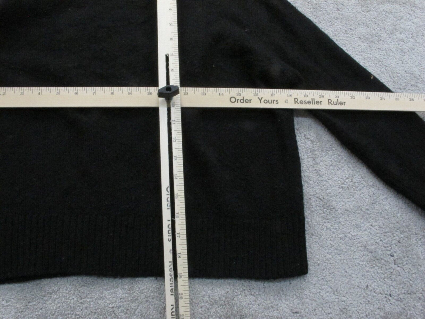 Zara Womens Pullover Sweater Knitted Long Sleeves Crew Neck Black Size Medium