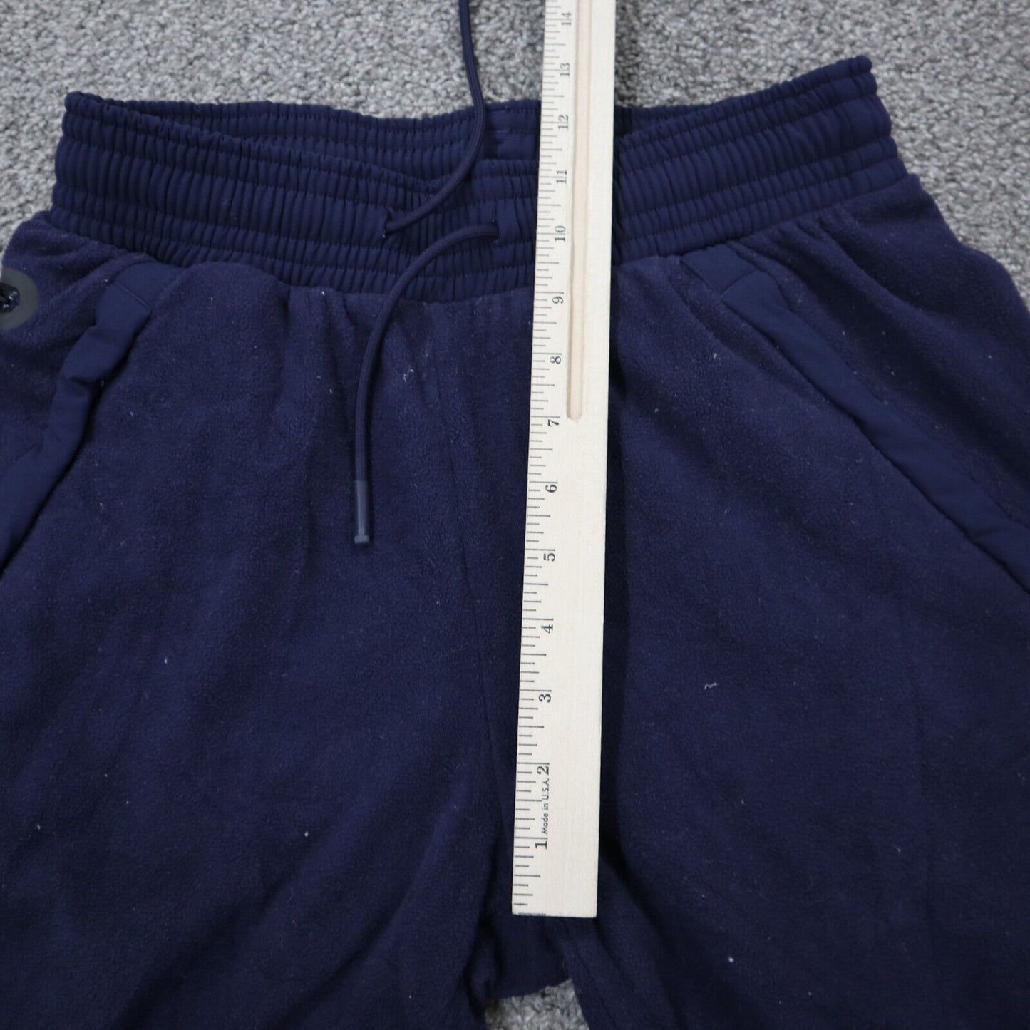 Under Armour Men Sweatpant Elastic Waist Mid Rise Loose Fit Heatgear Blue Size S