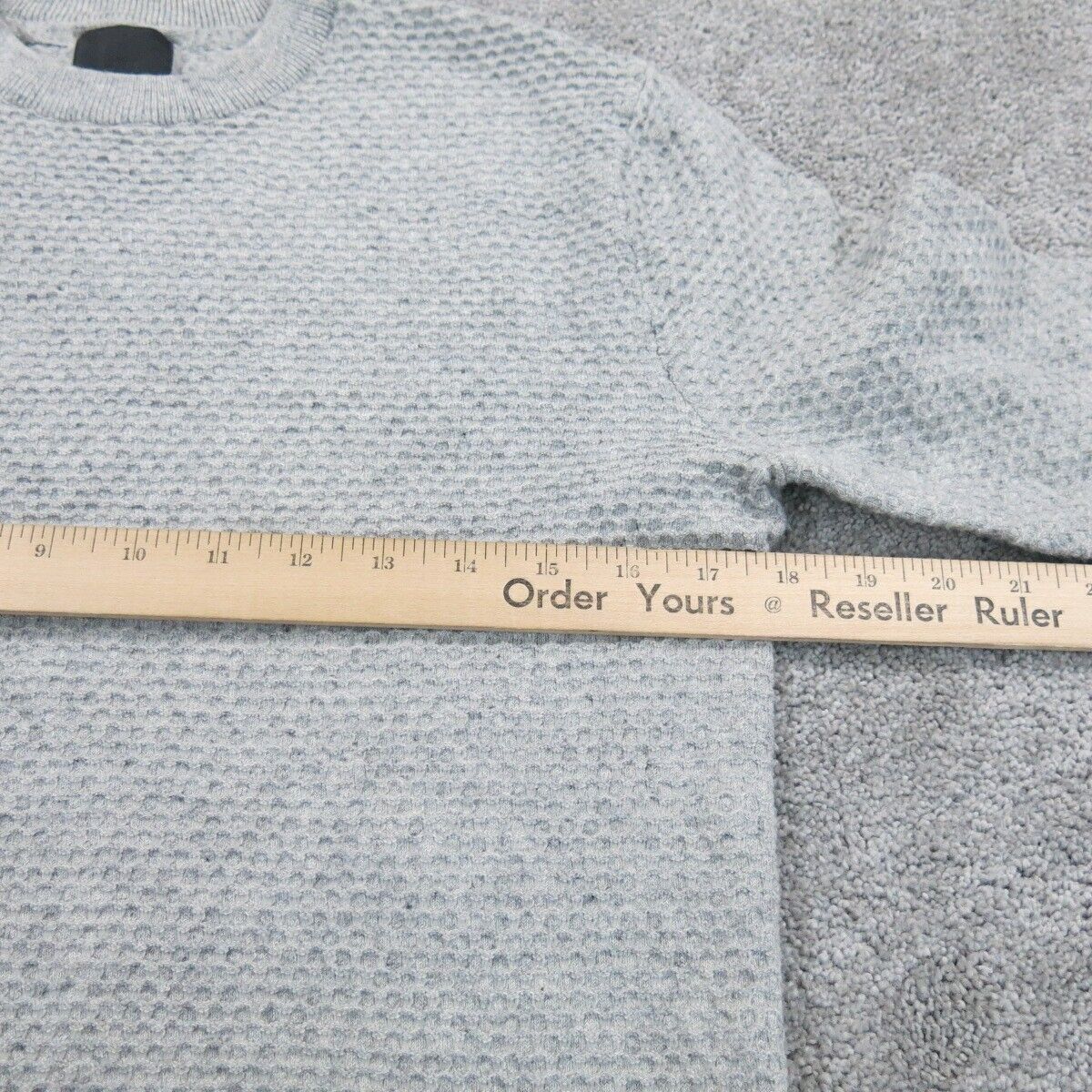 H&M Womens Pullover Sweater Knitted Crew Neck Long Sleeves Light Gray Size XS